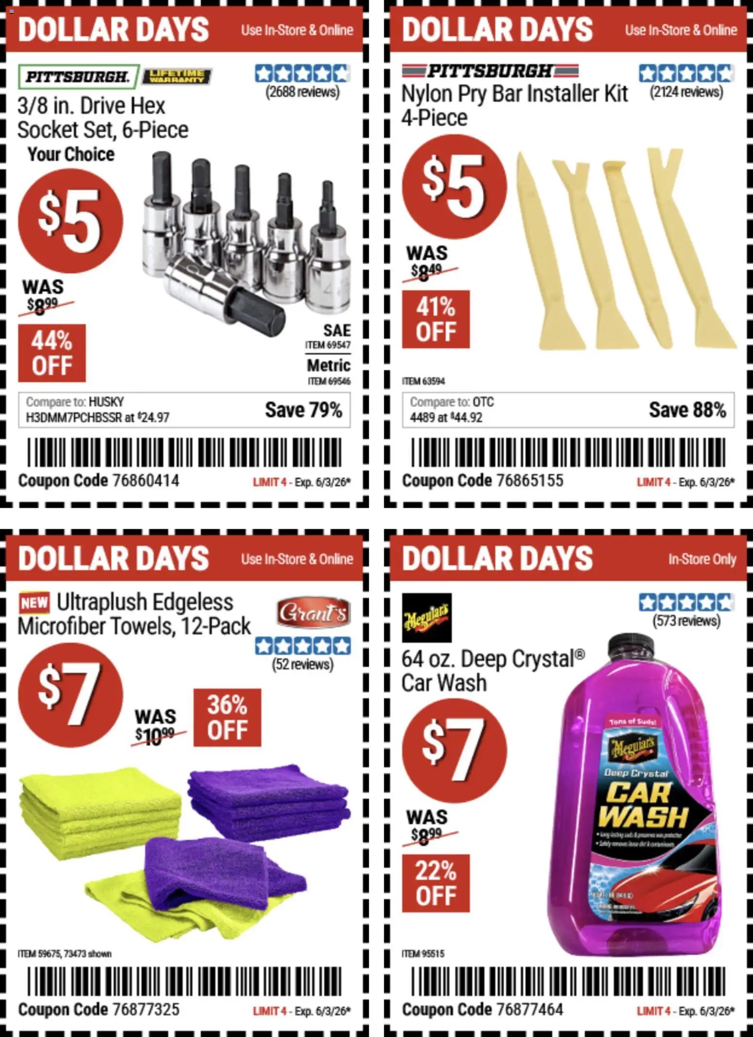 Harbor Freight Dollar Days