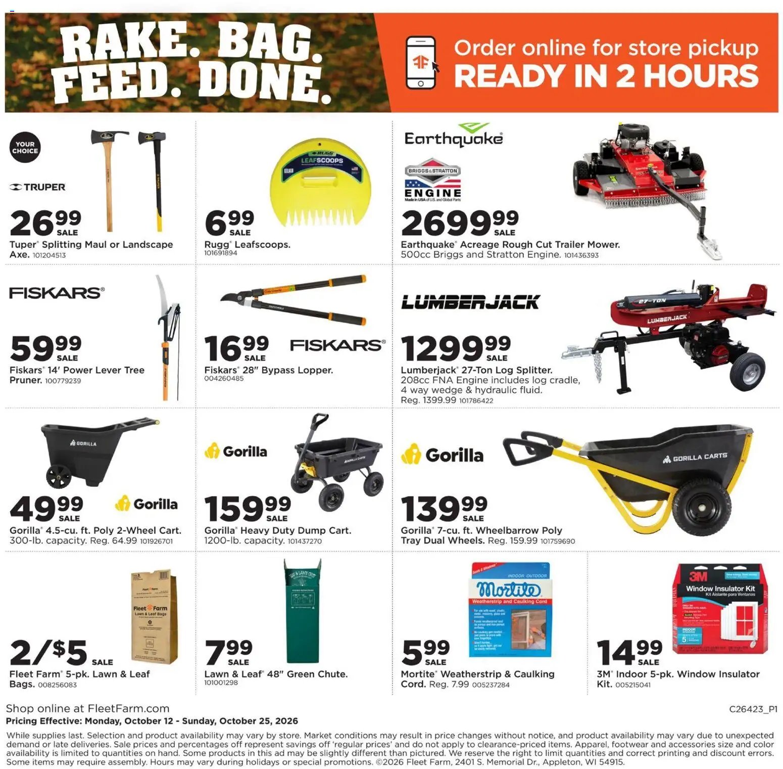 Mills Fleet Farm Ad