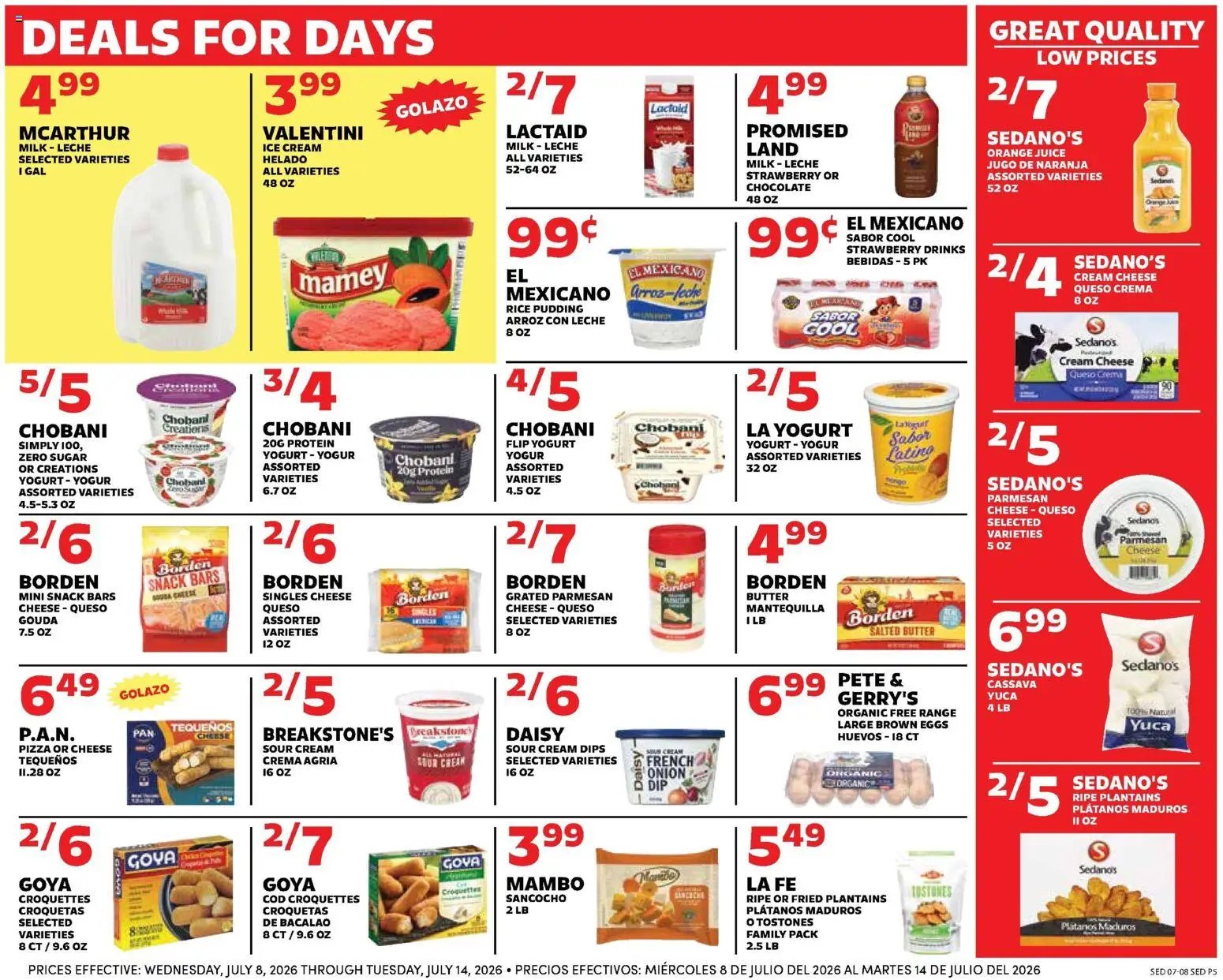 Sedano's Weekly Ad