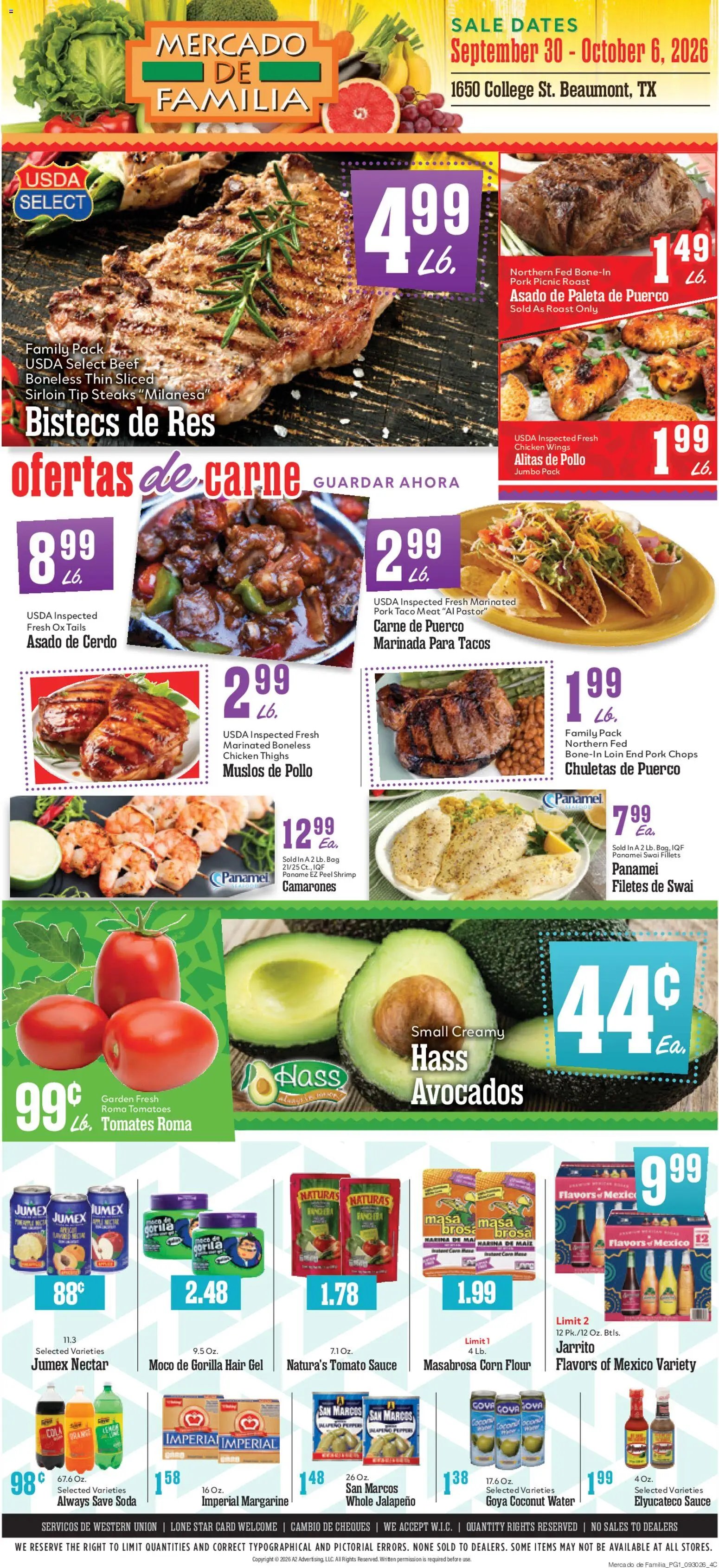 Market Basket Mercado de Familia Weekly Ad