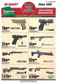 Bi-Mart Firearm Savings Guide