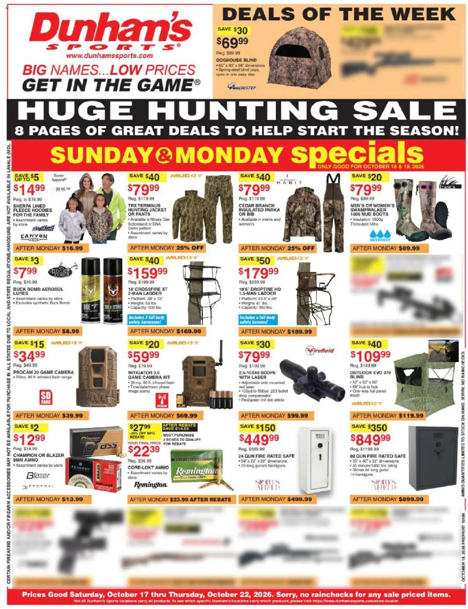Dunham's Sports Weekly Ad