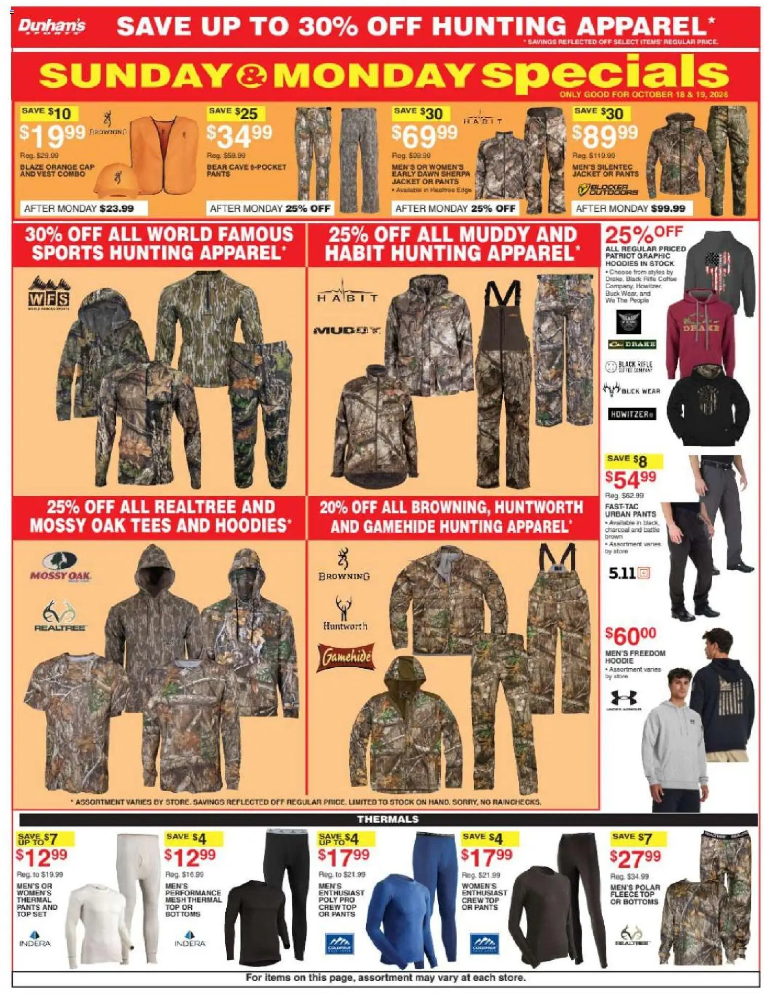 Dunham's Sports Weekly Ad