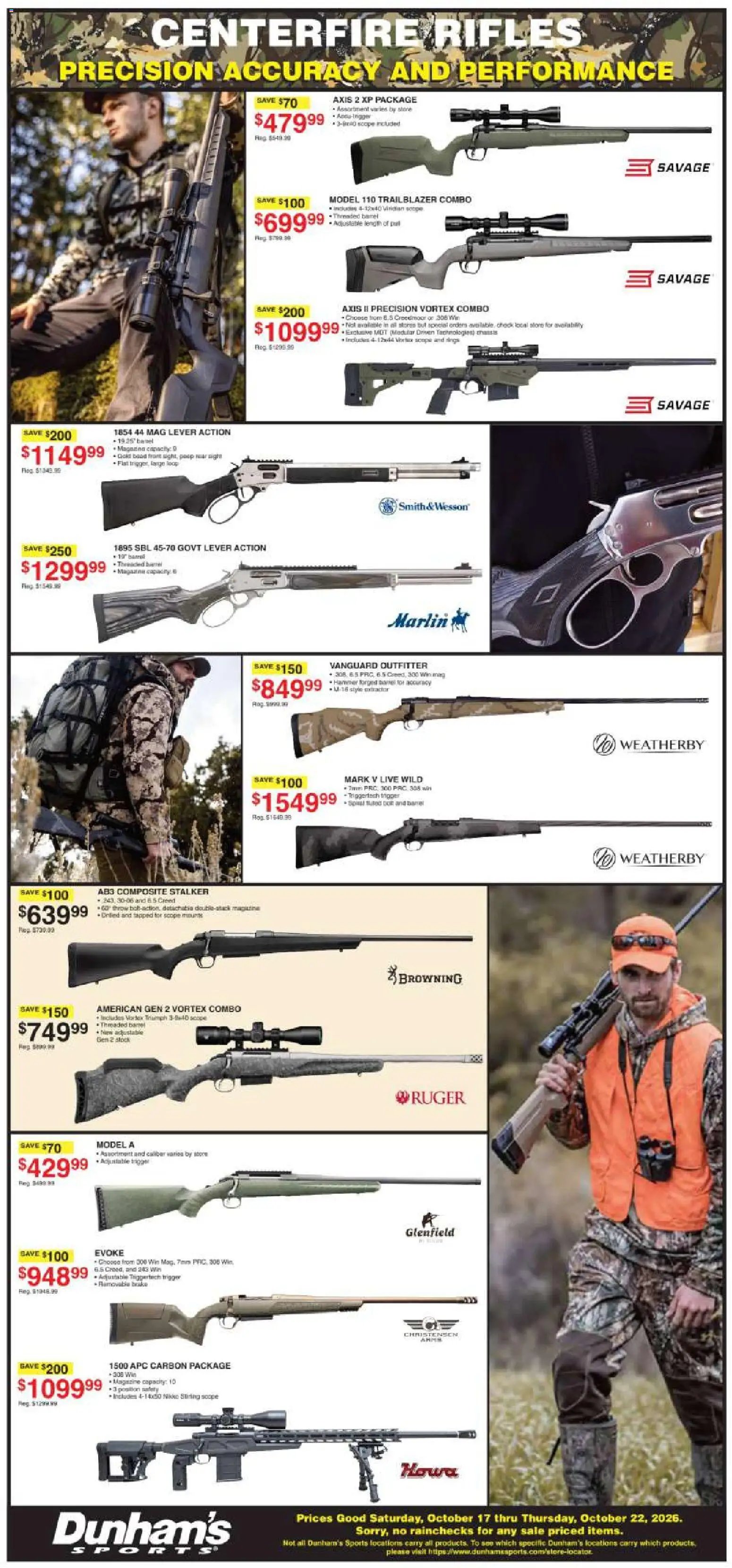 Dunham's Sports Weekly Ad
