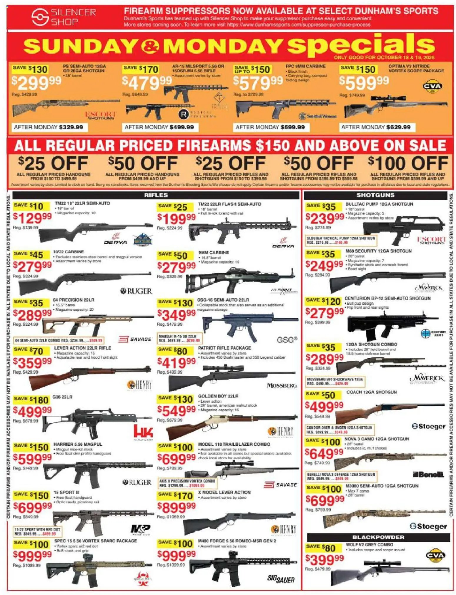 Dunham's Sports Weekly Ad
