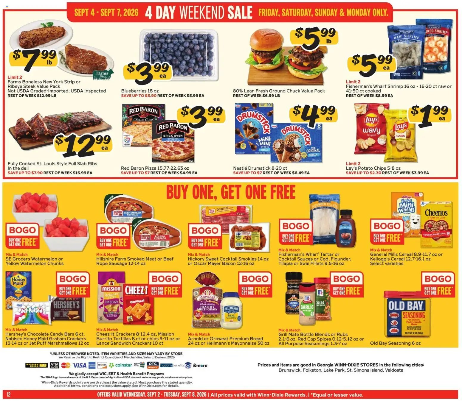 Winn Dixie Weekly Circular - GA