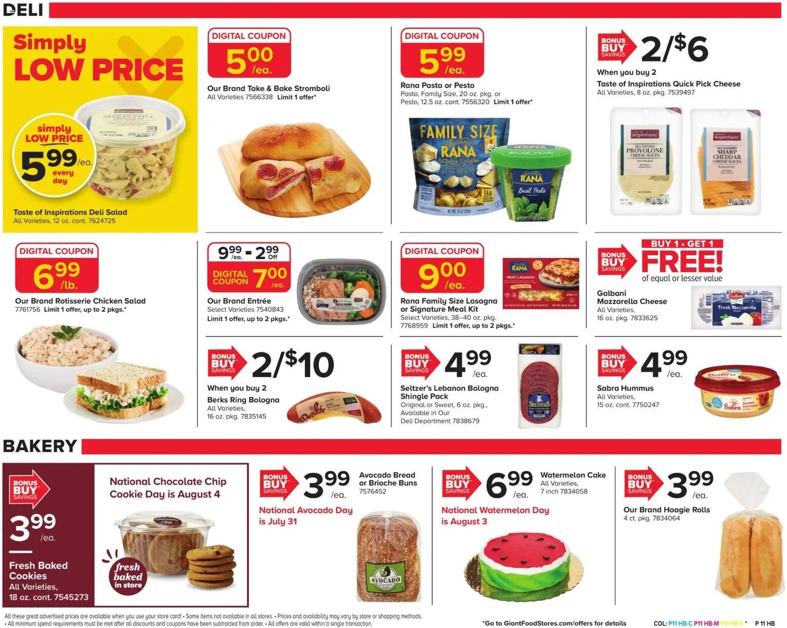 Giant Weekly Ad