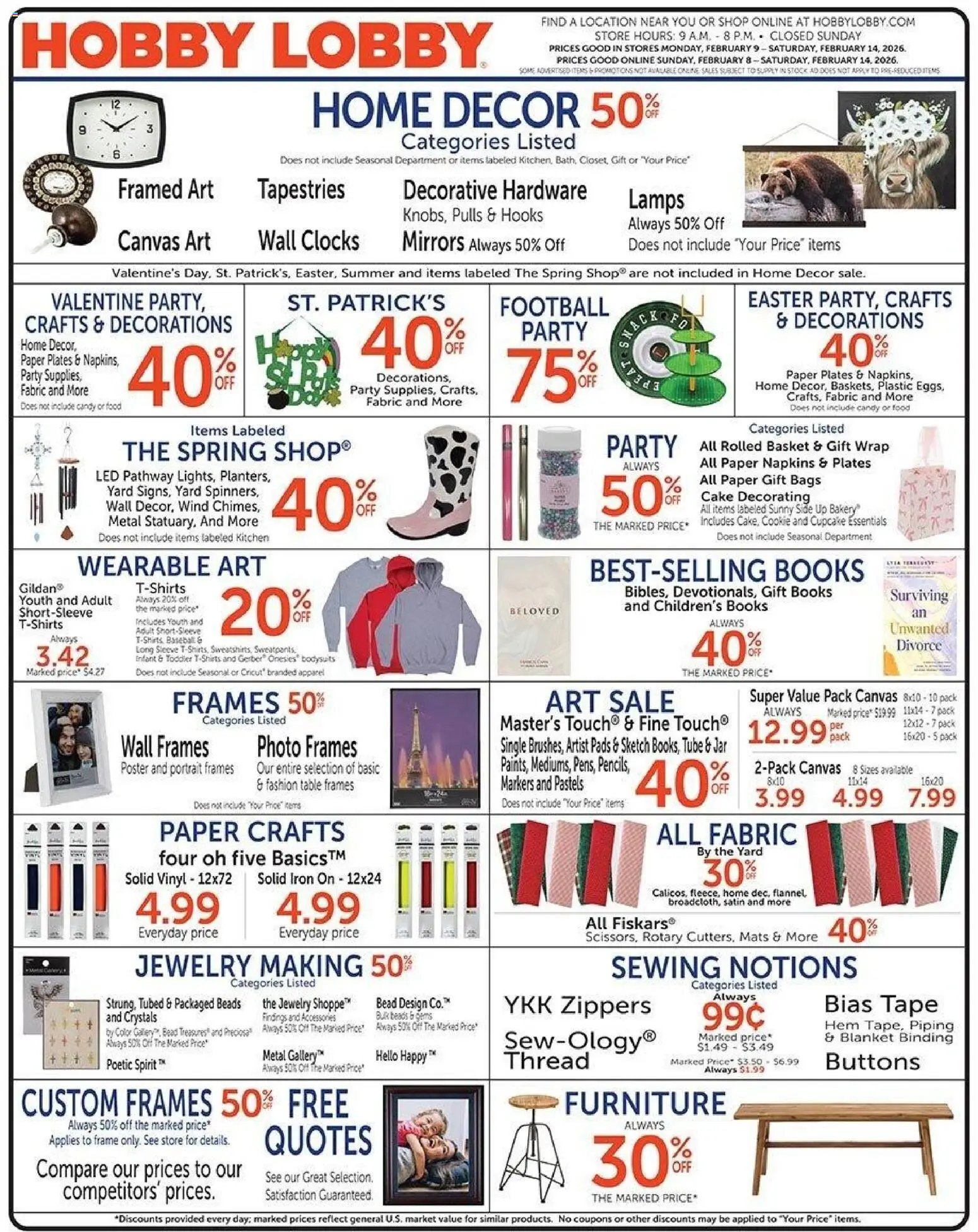Hobby Lobby Weekly Ad