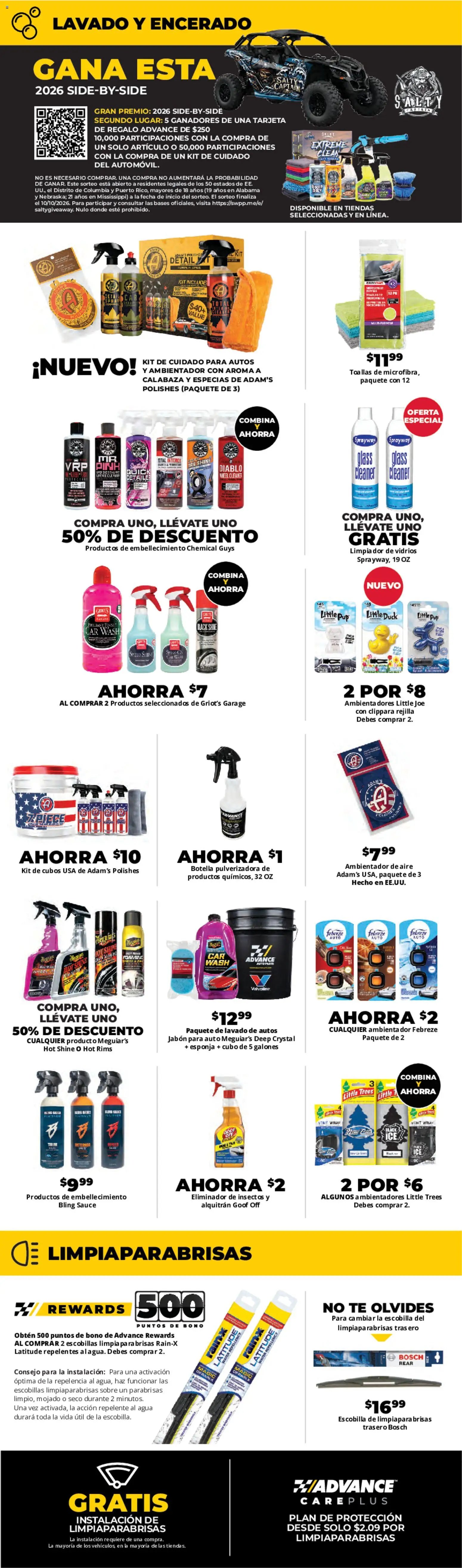 Advance Auto Parts Weekly Ad - Spanish