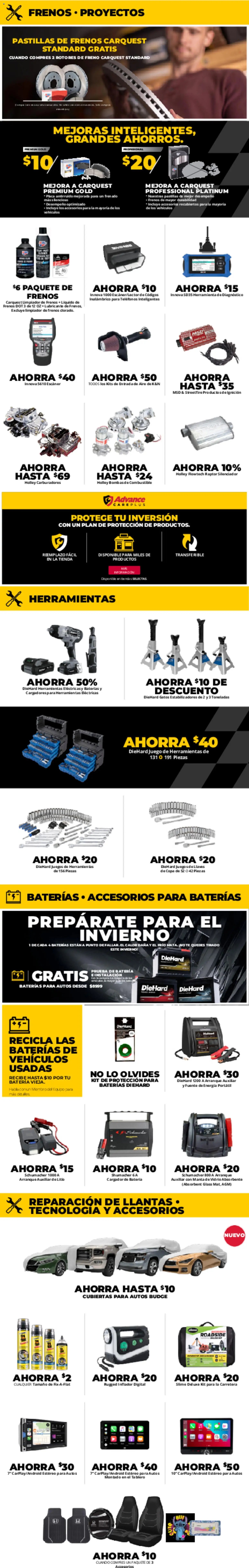 Advance Auto Parts Weekly Ad - Spanish