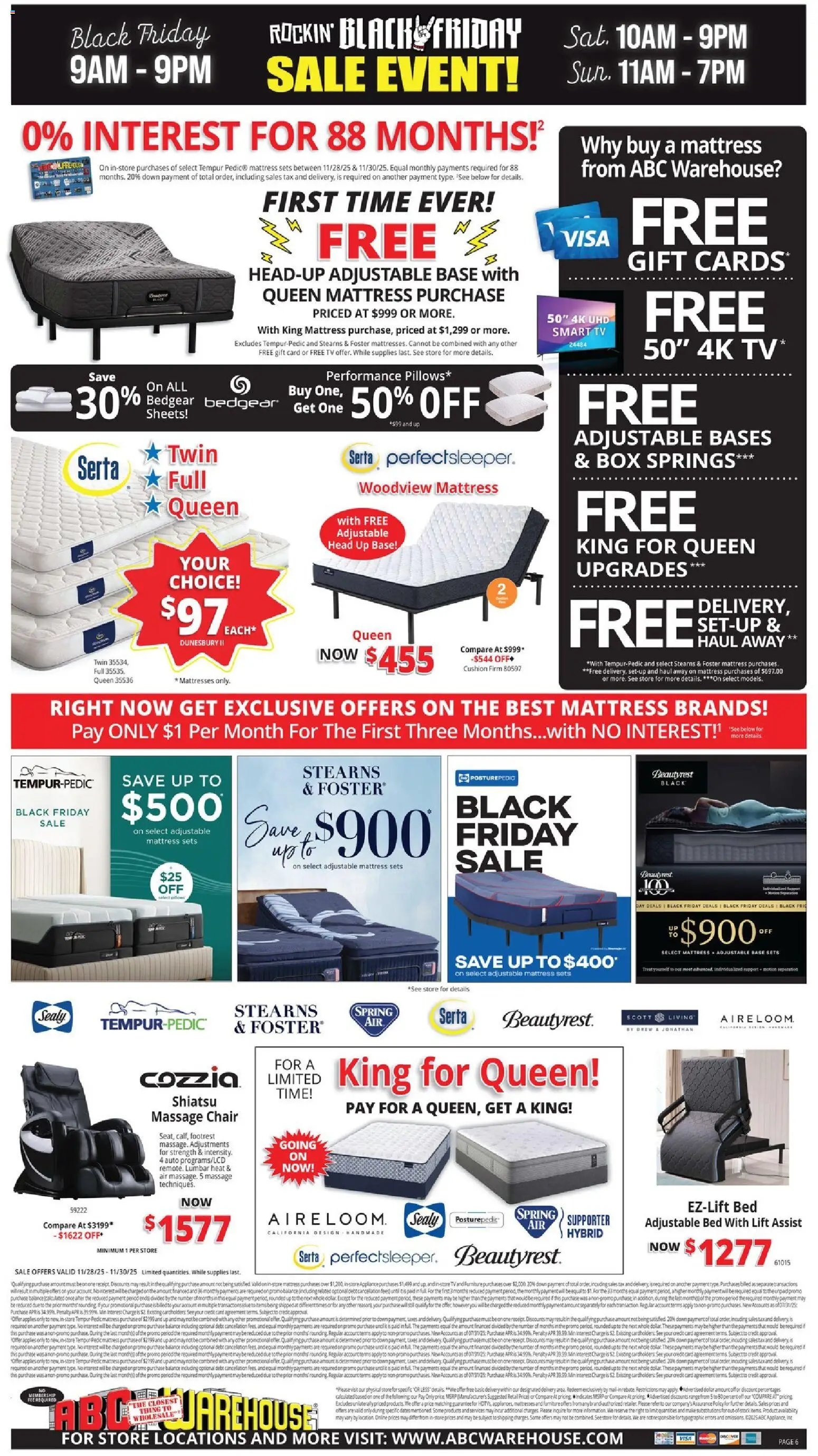 ABC Warehouse Black Friday