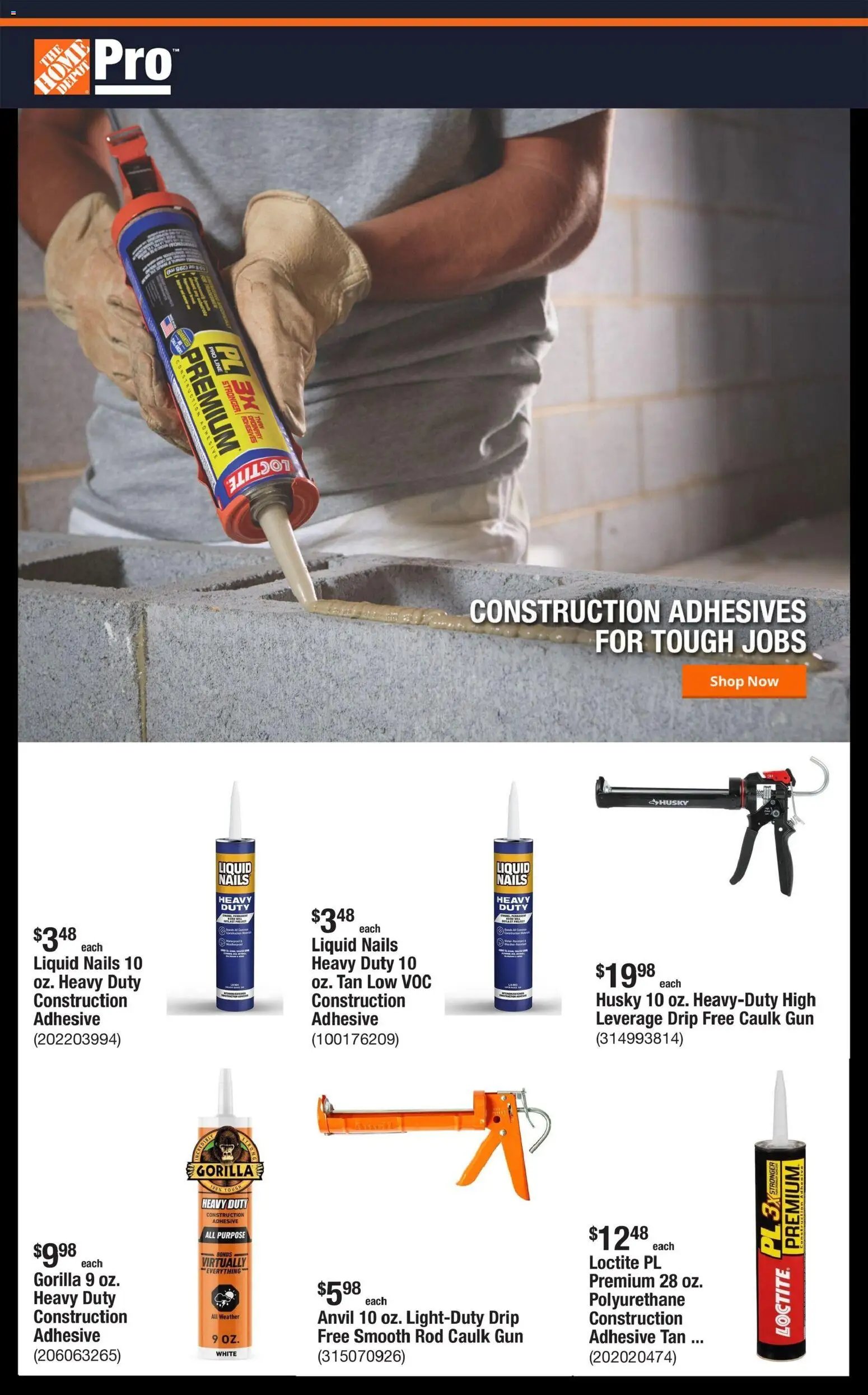Home Depot Shop Pro Ad