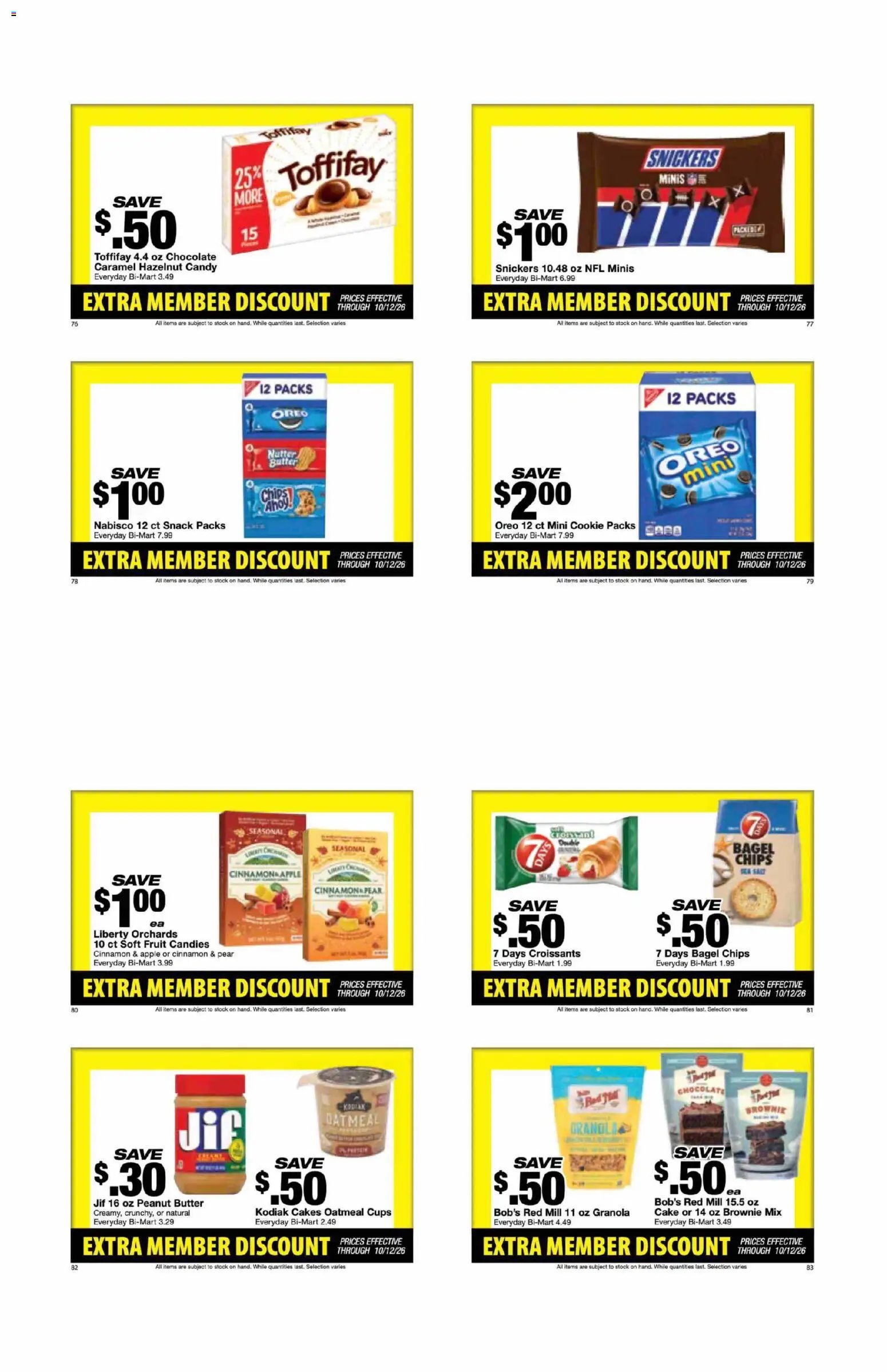 Bi-Mart Extra Member Discount Book