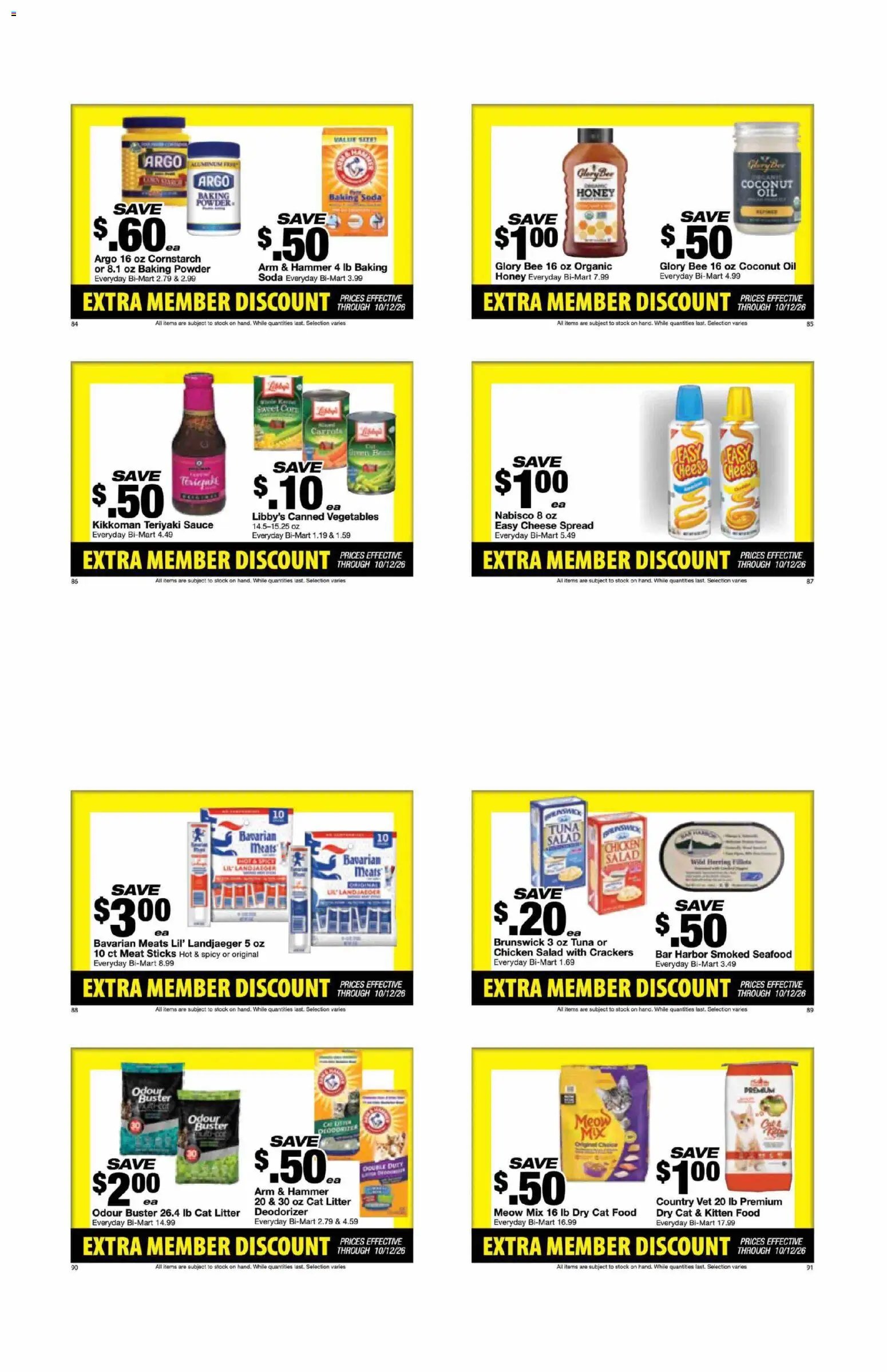 Bi-Mart Extra Member Discount Book