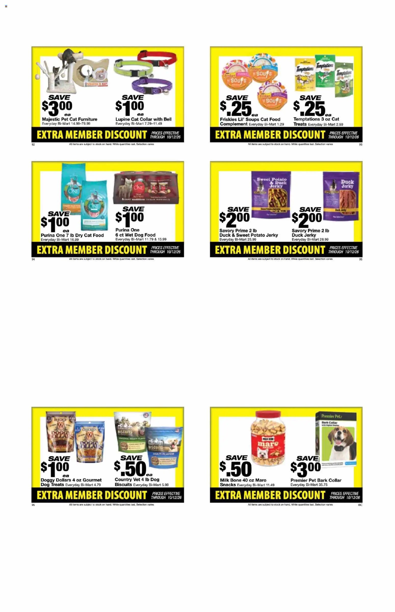 Bi-Mart Extra Member Discount Book