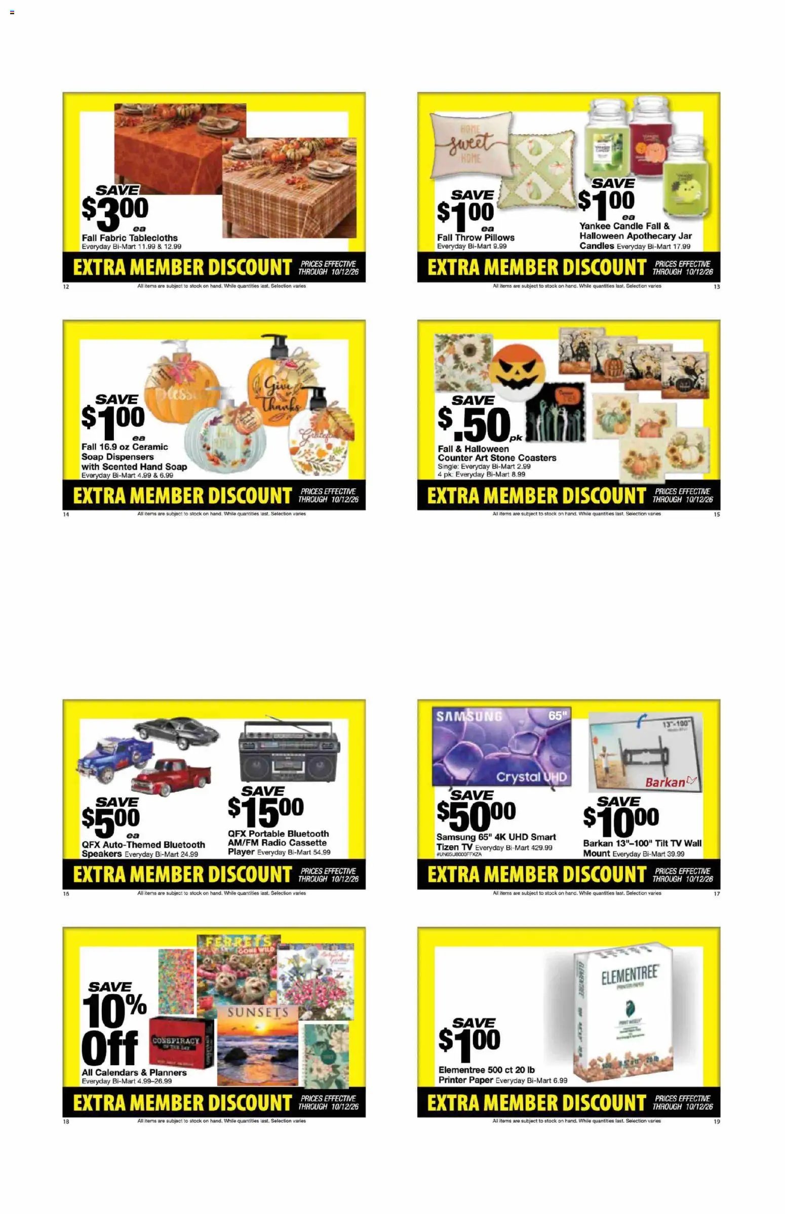Bi-Mart Extra Member Discount Book