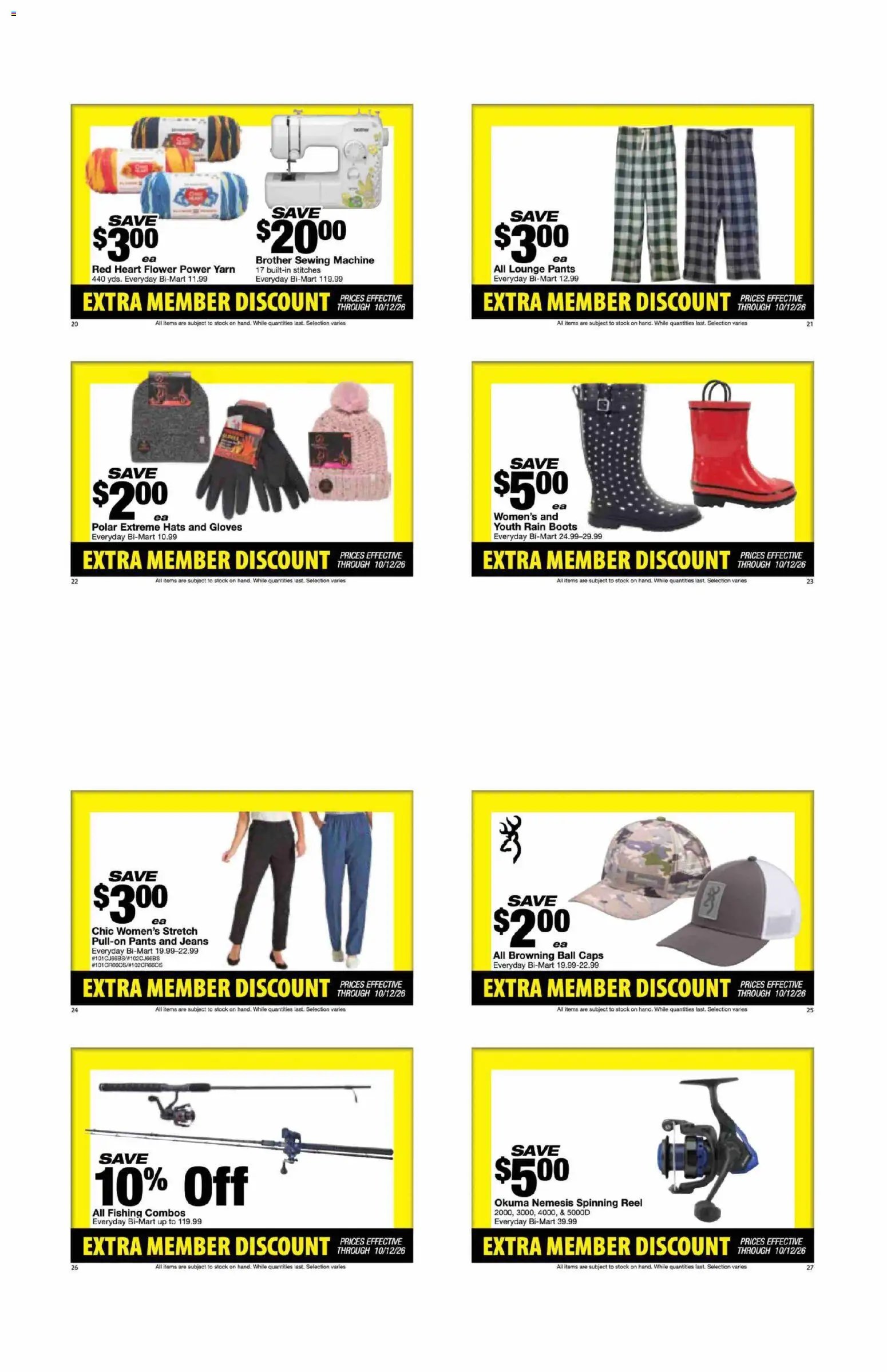 Bi-Mart Extra Member Discount Book