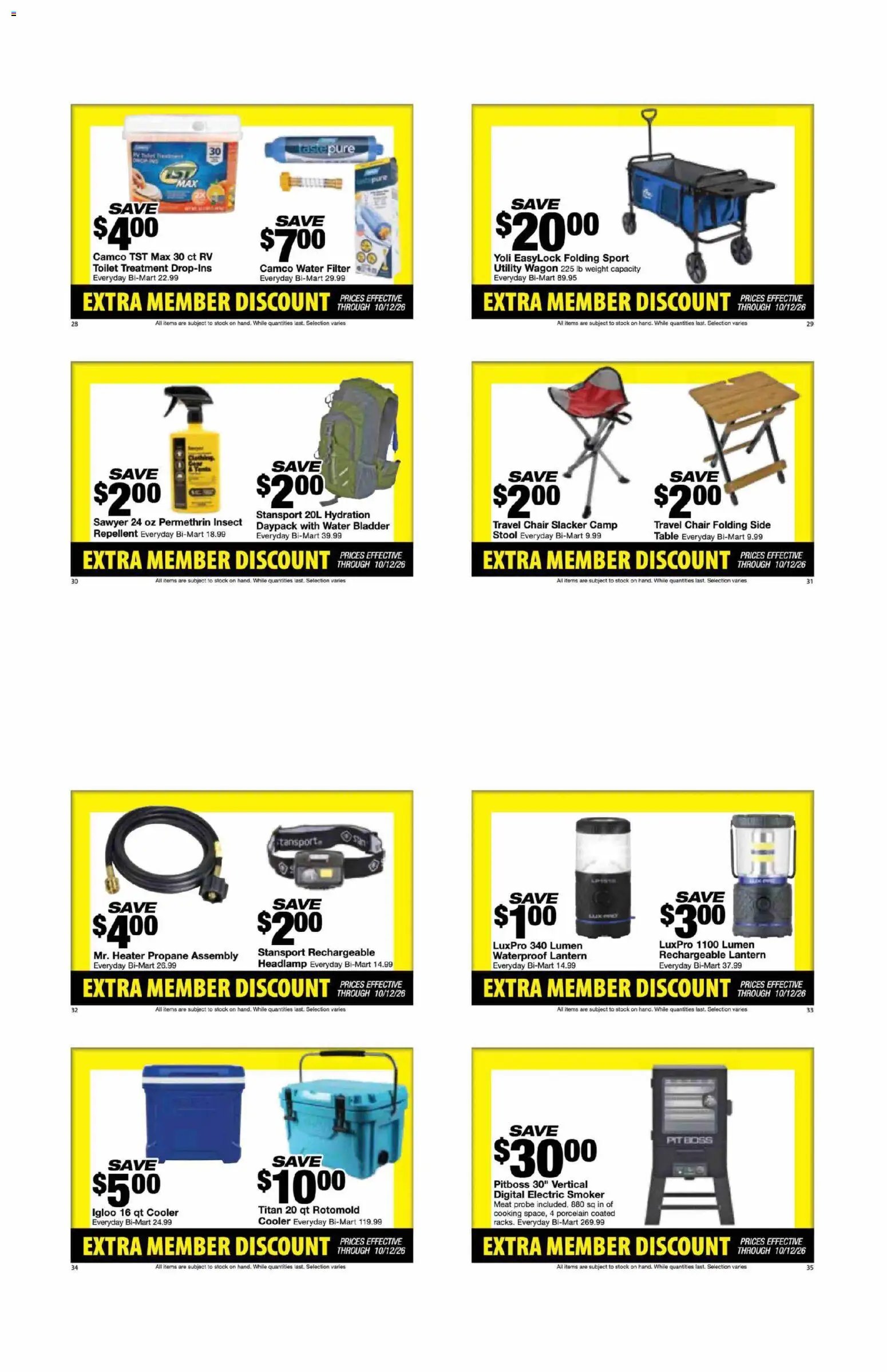 Bi-Mart Extra Member Discount Book