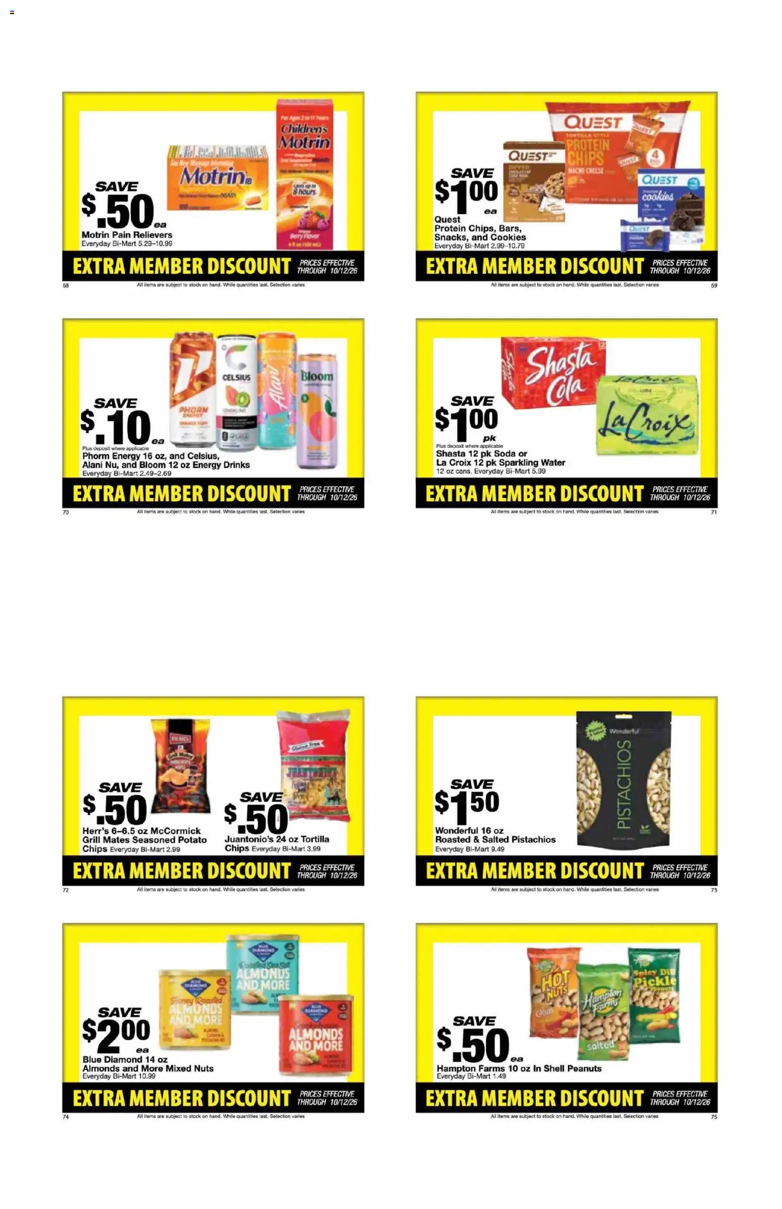 Bi-Mart Extra Member Discount Book