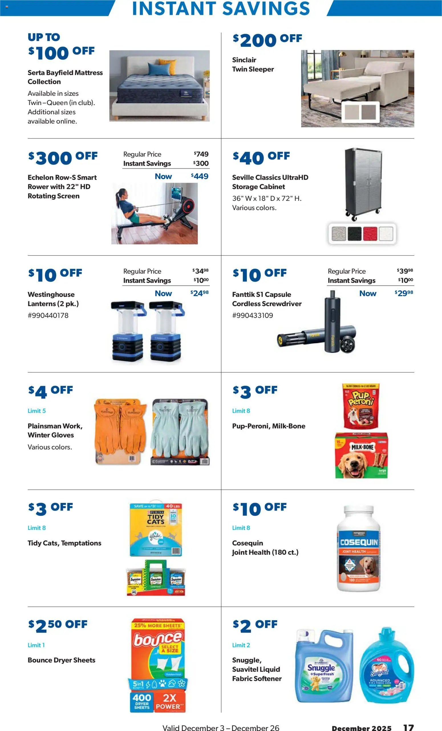 Sam's Club Instant Savings Book December