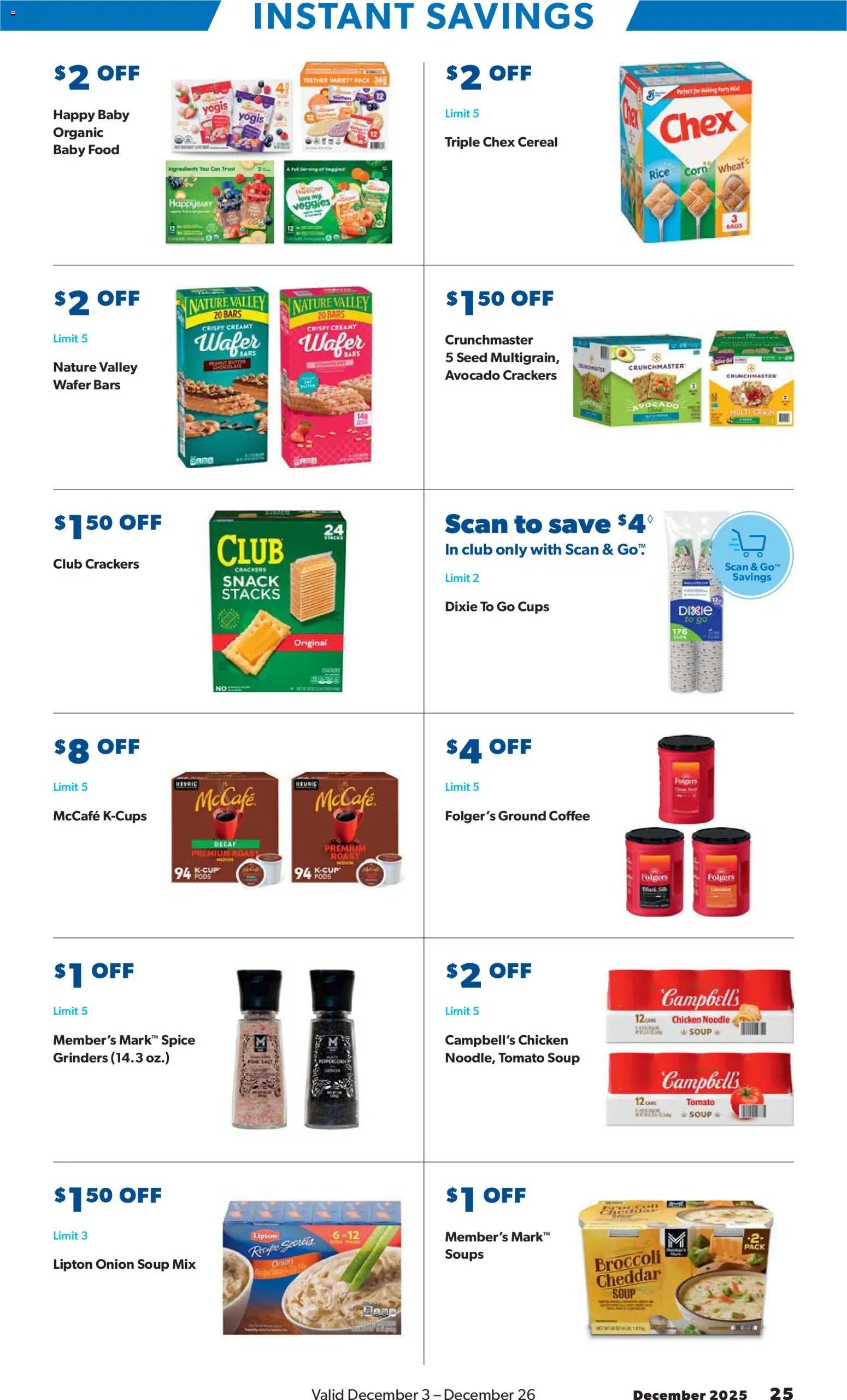 Sam's Club Instant Savings Book December