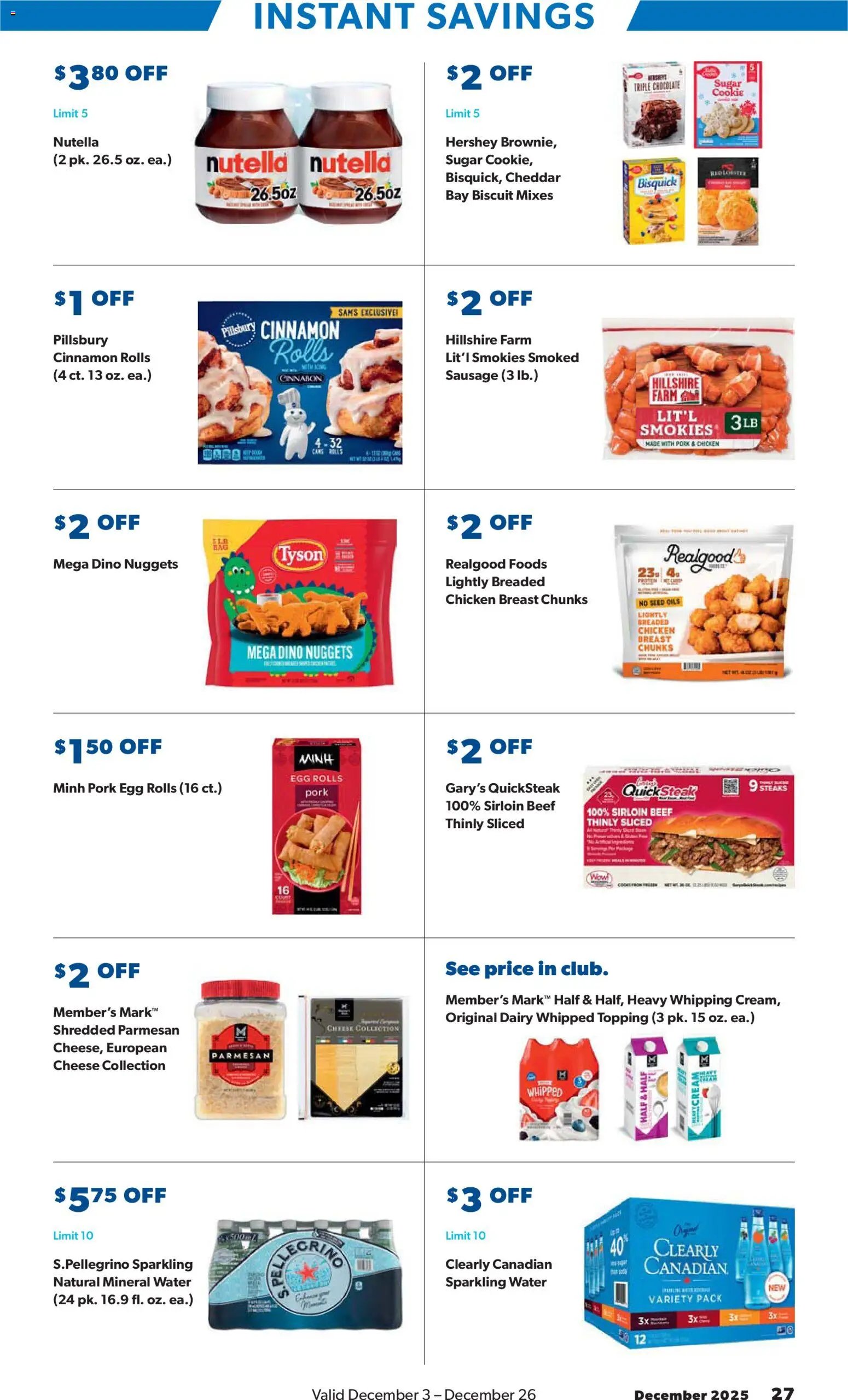 Sam's Club Instant Savings Book December