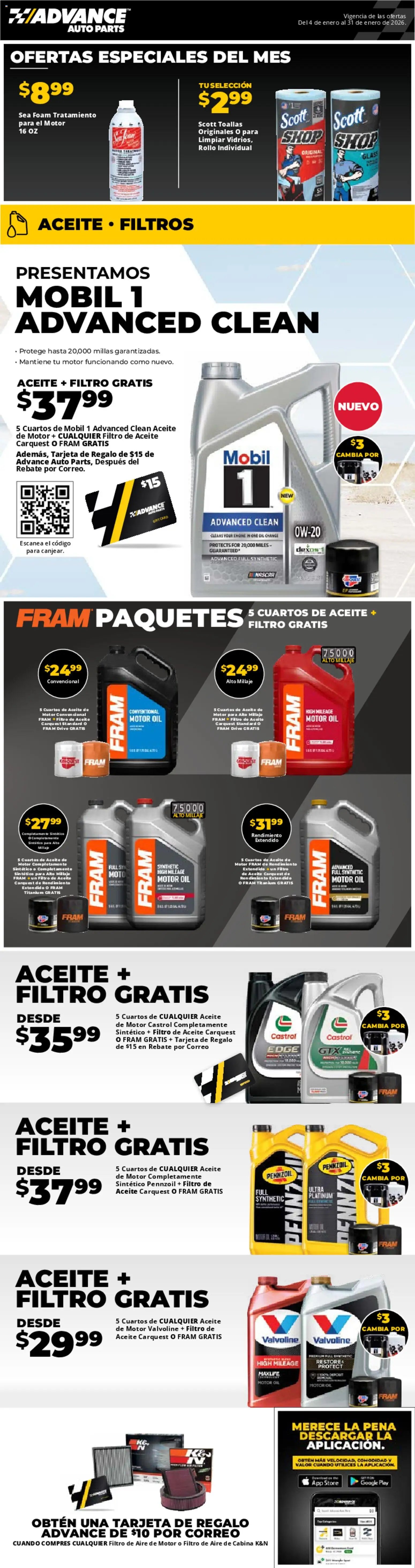 Advance Auto Parts Weekly Ad - Spanish