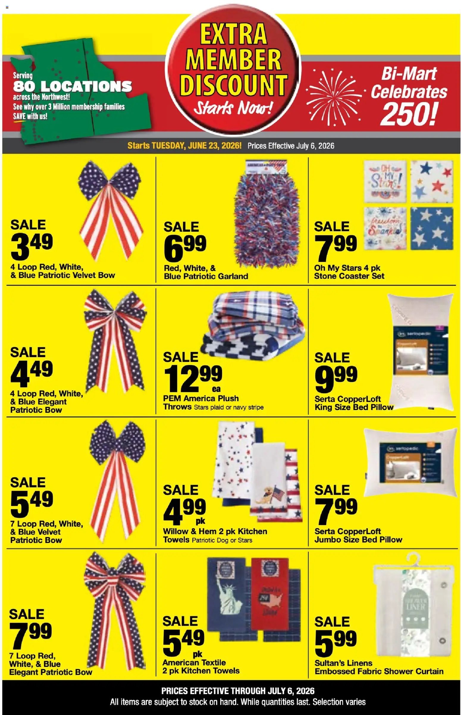 Bi-Mart Extra Member Discount