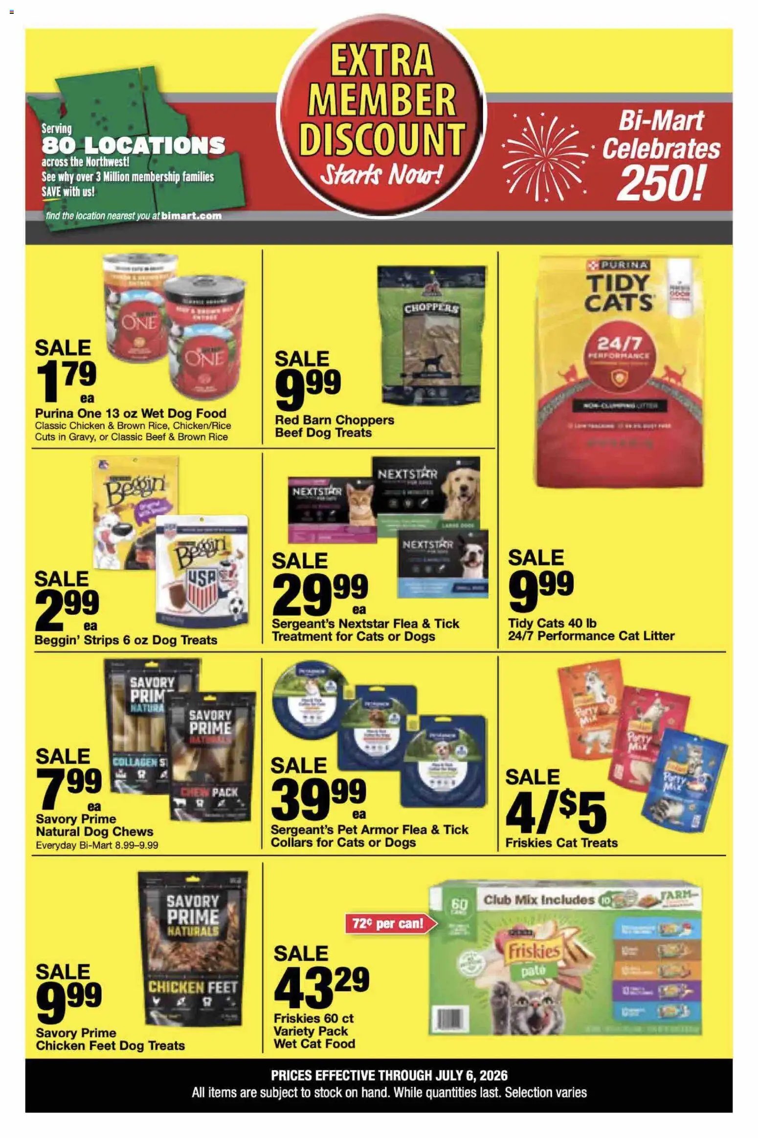 Bi-Mart Extra Member Discount