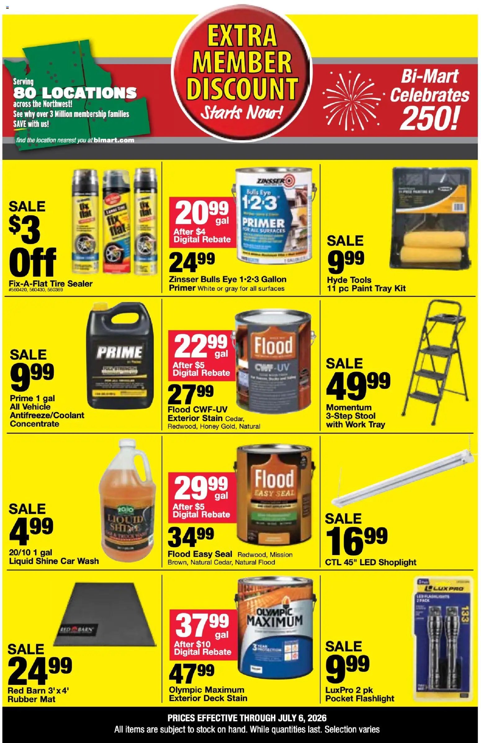 Bi-Mart Extra Member Discount