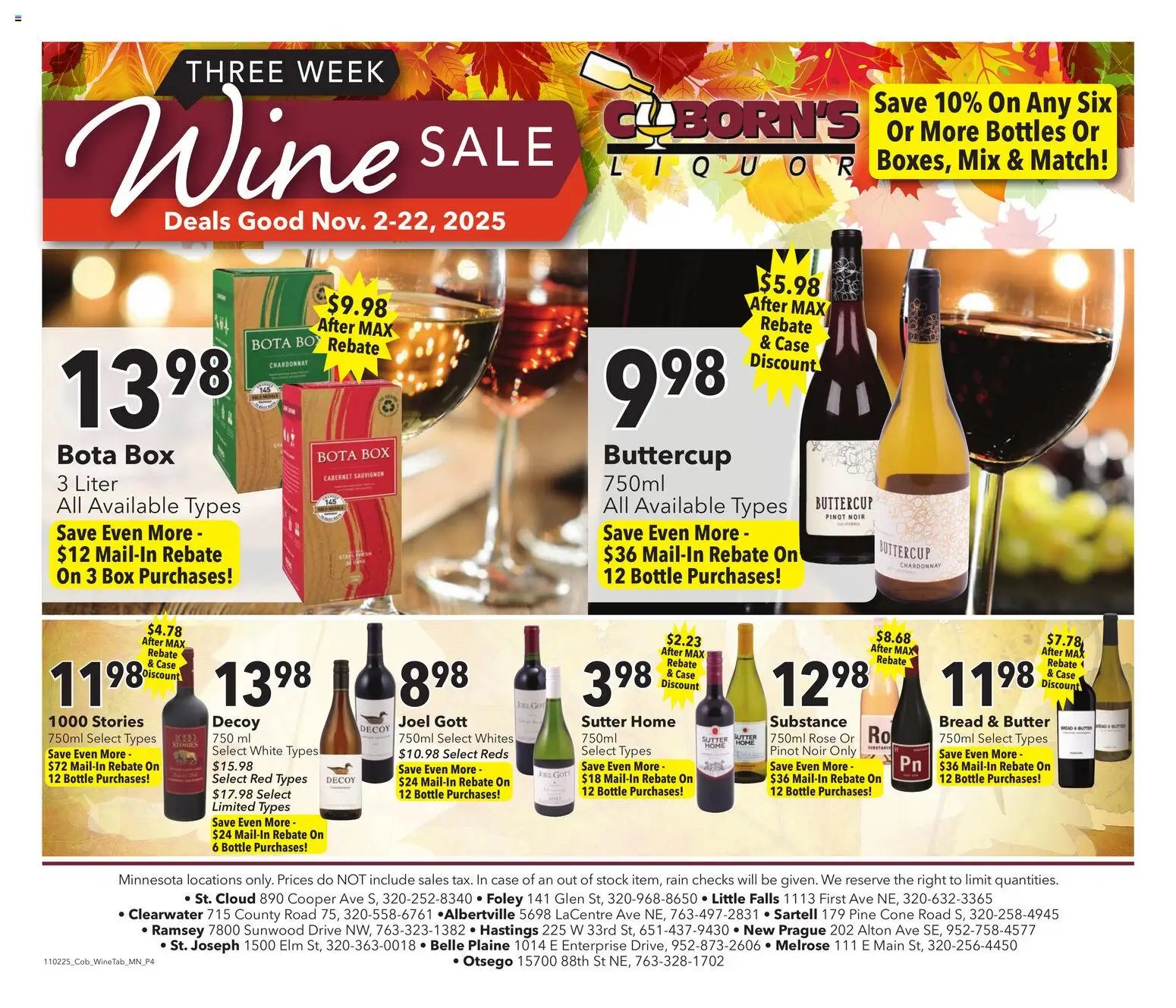 Coborn's Wine Sale (2025-11-02 - 2025-11-22) | 4