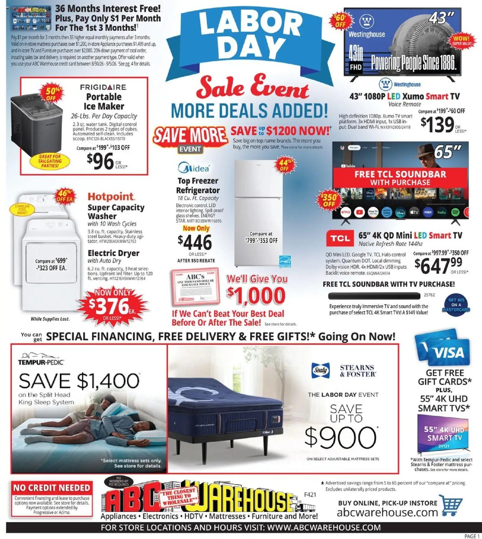 ABC Warehouse Weekly Ad