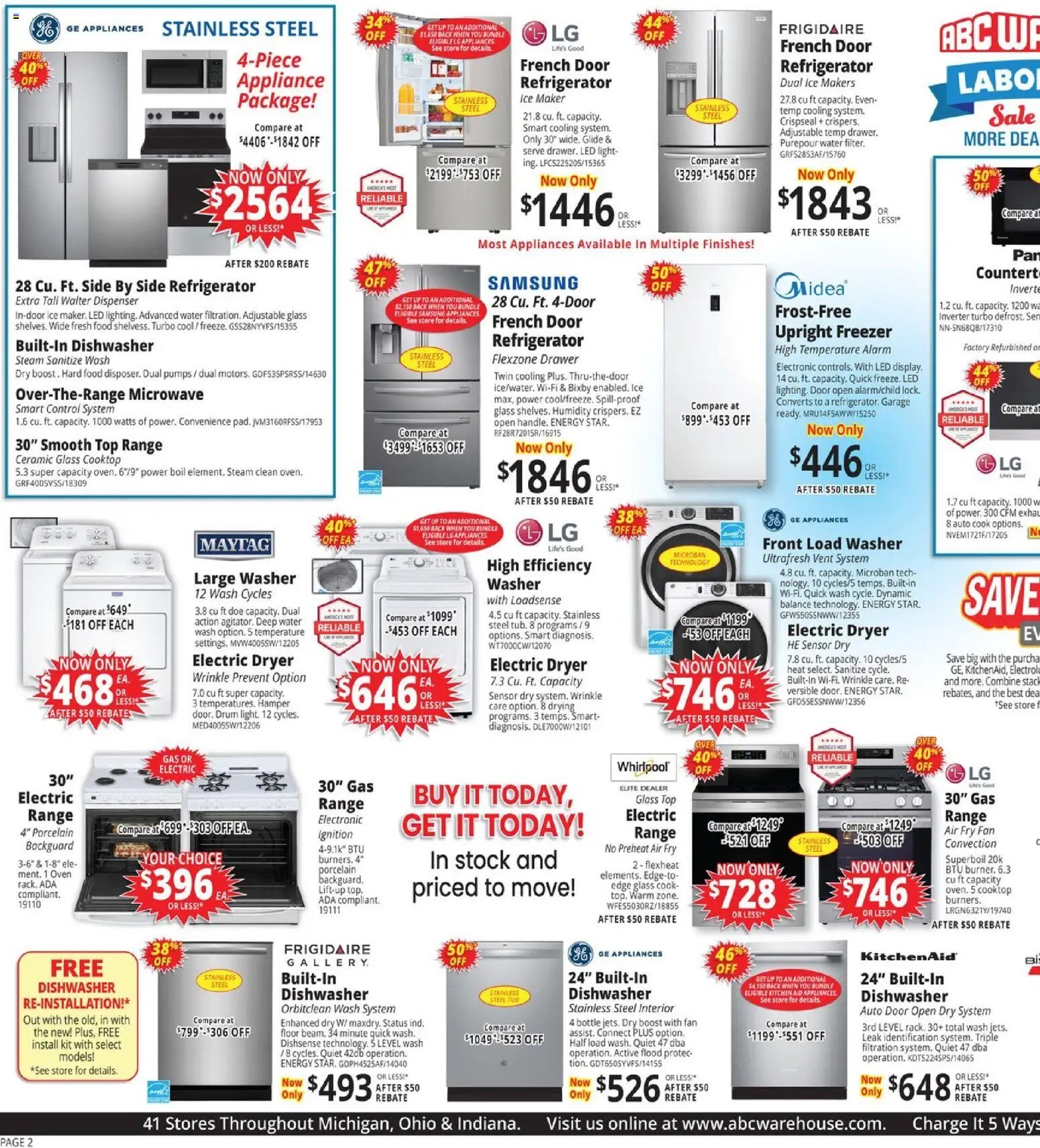 ABC Warehouse Weekly Ad