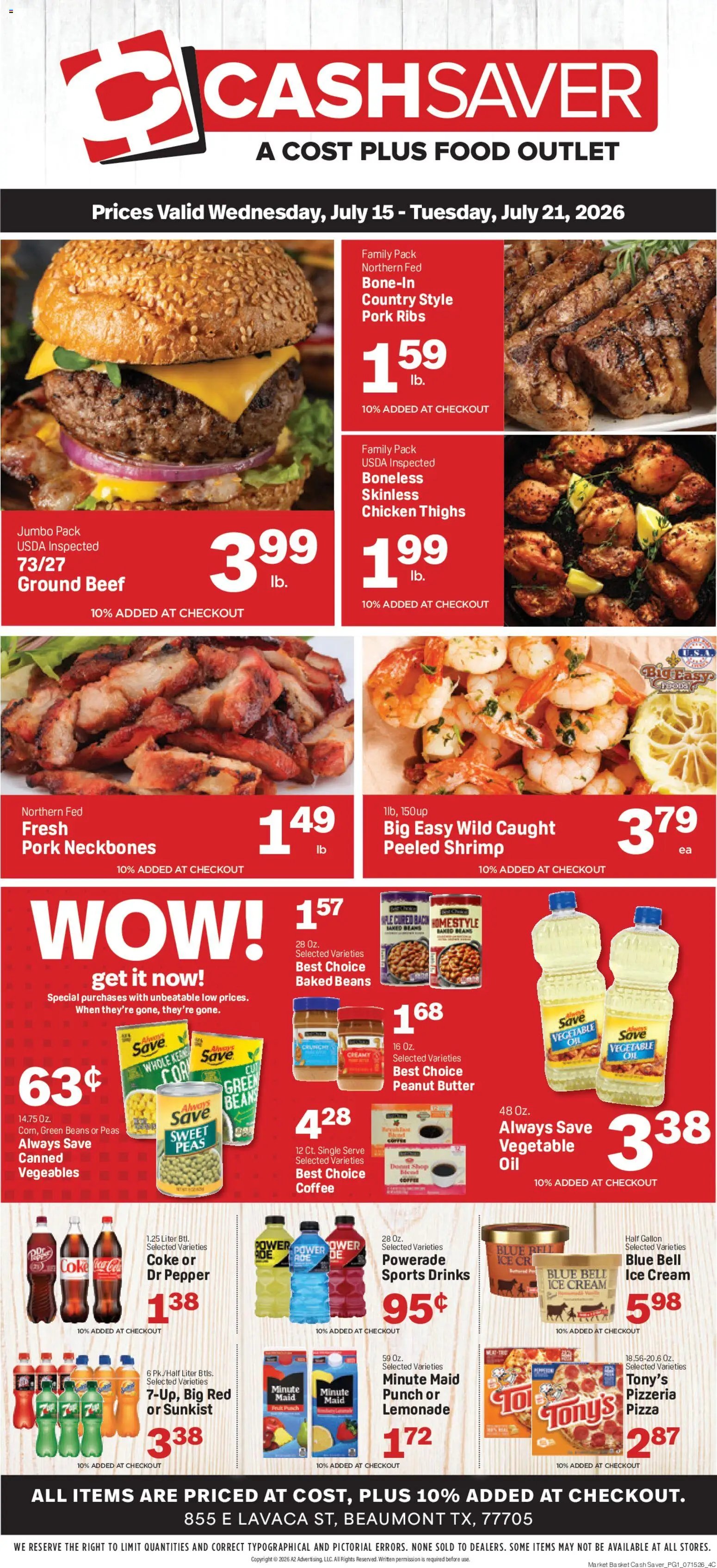 Market Basket Cash Saver