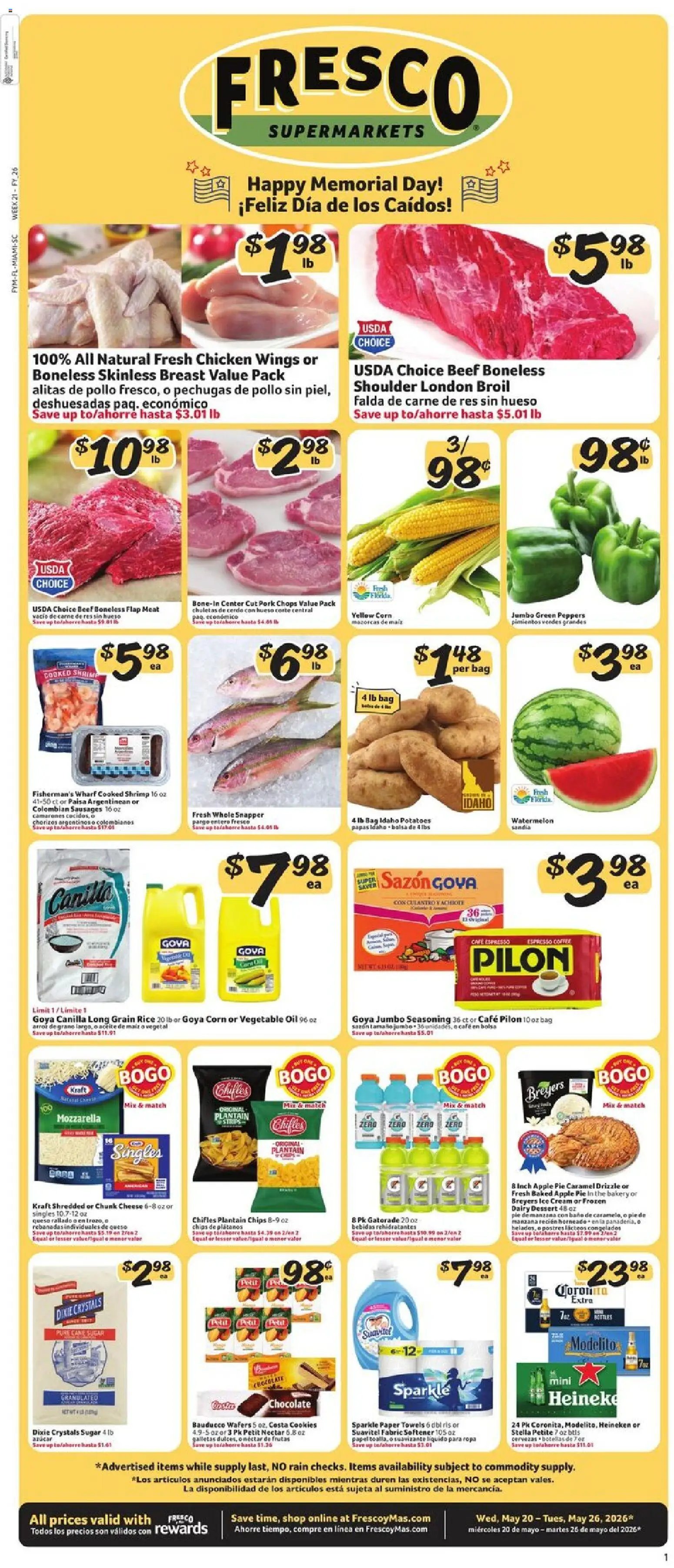 Fresco y Más Weekly Ad