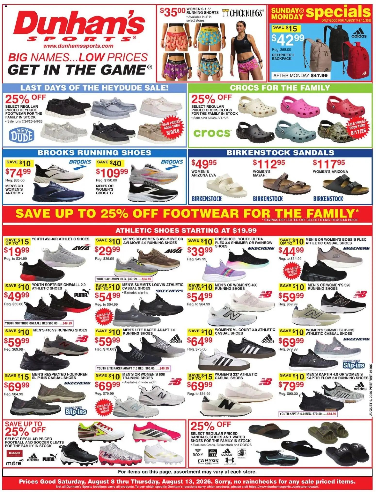 Dunham's Sports Weekly Ad