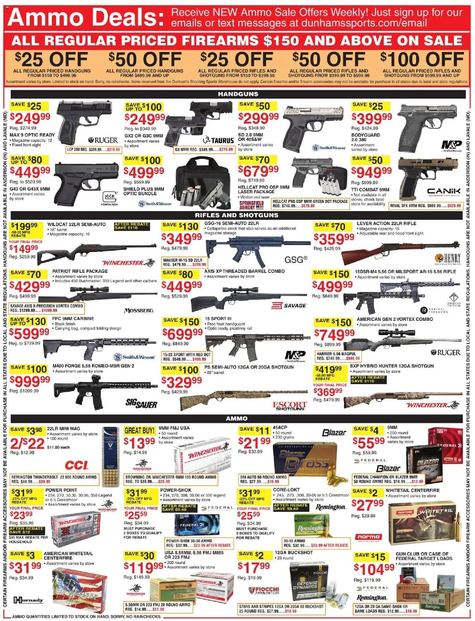 Dunham's Sports Weekly Ad