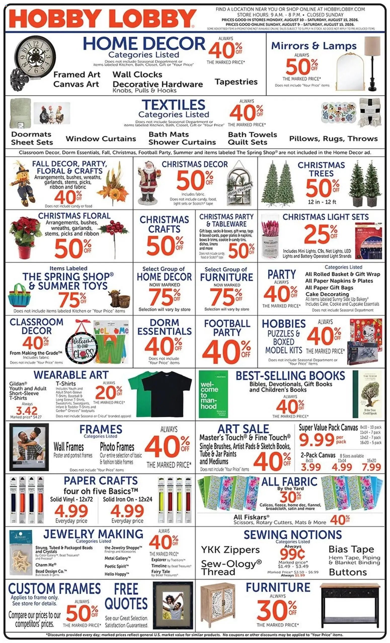 Hobby Lobby Weekly Ad
