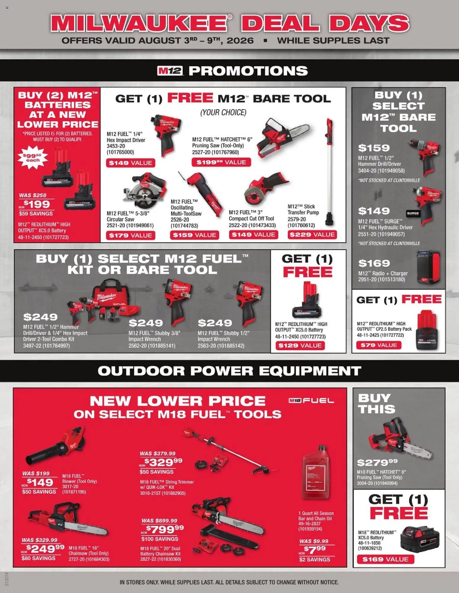 Mills Fleet Farm Milwaukee Deal Days