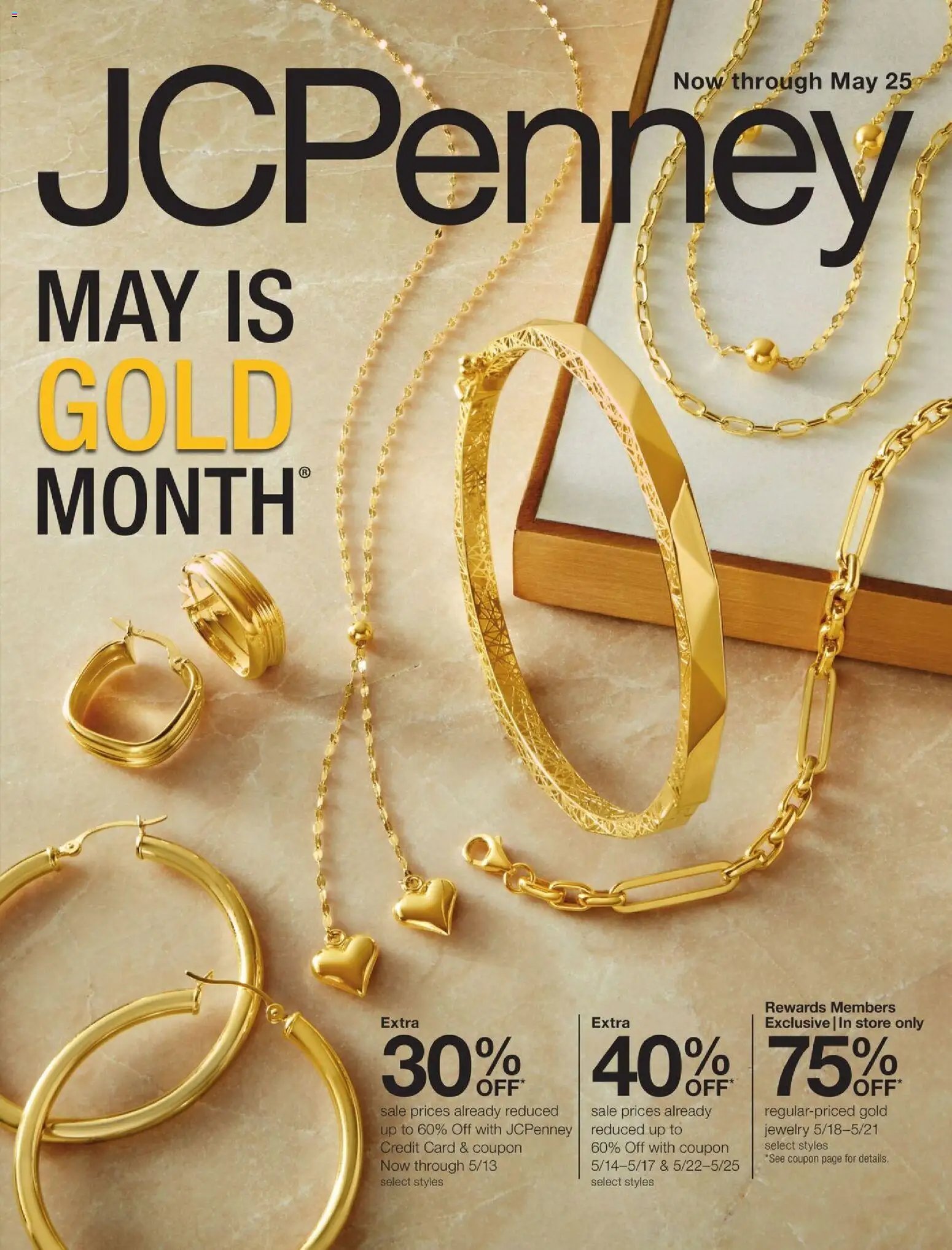JCPenney May is Gold Month