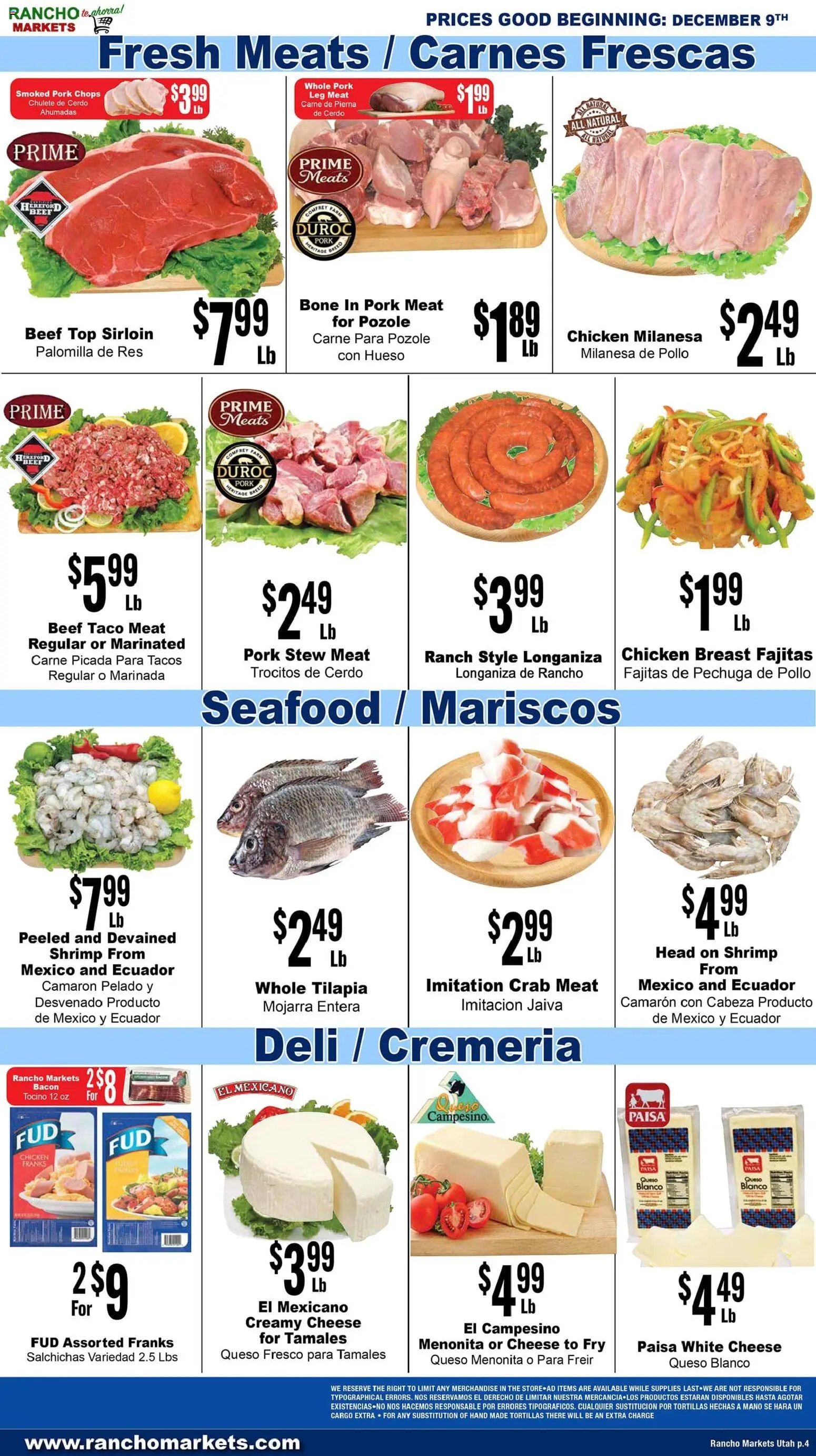 Rancho Markets Weekly Ad