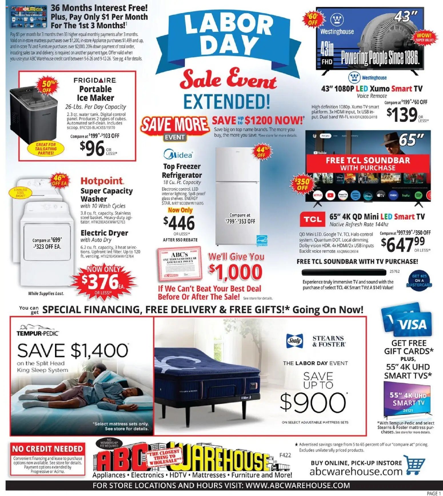 ABC Warehouse Weekly Ad