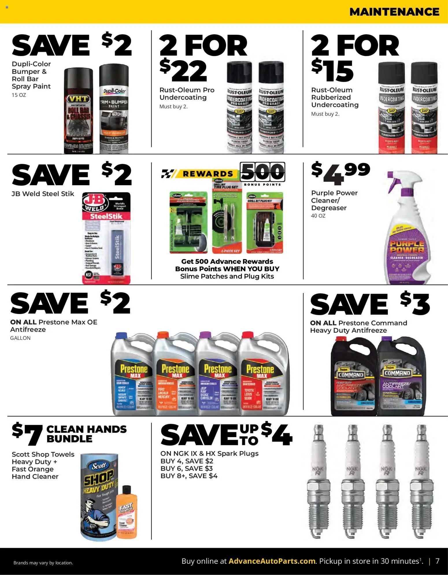 Advance Auto Parts Weekly Ad