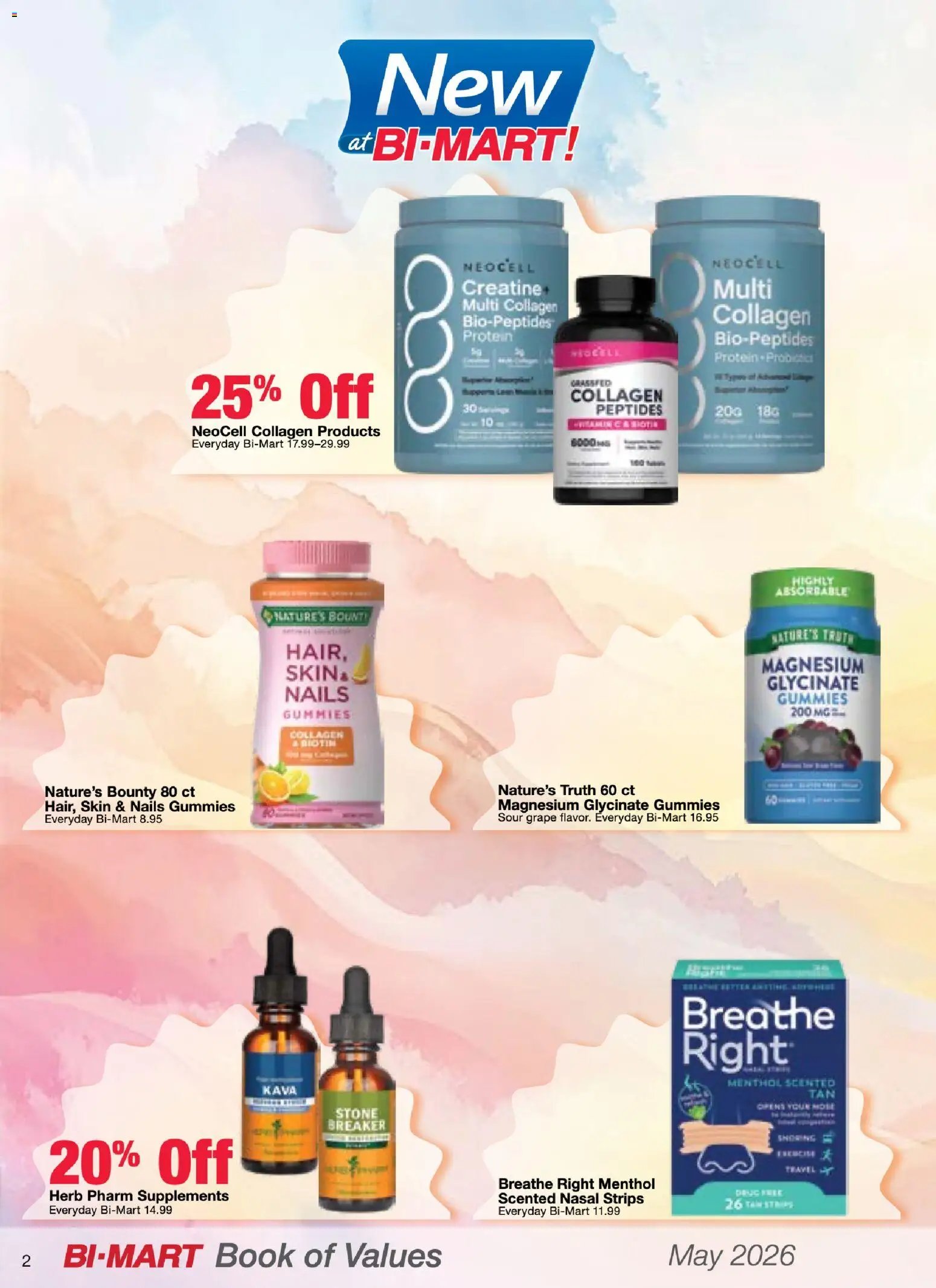 Bi-Mart May Health & Beauty Book of Values