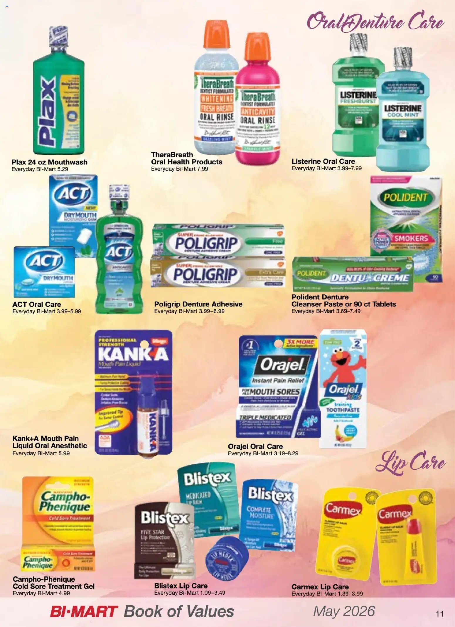 Bi-Mart May Health & Beauty Book of Values