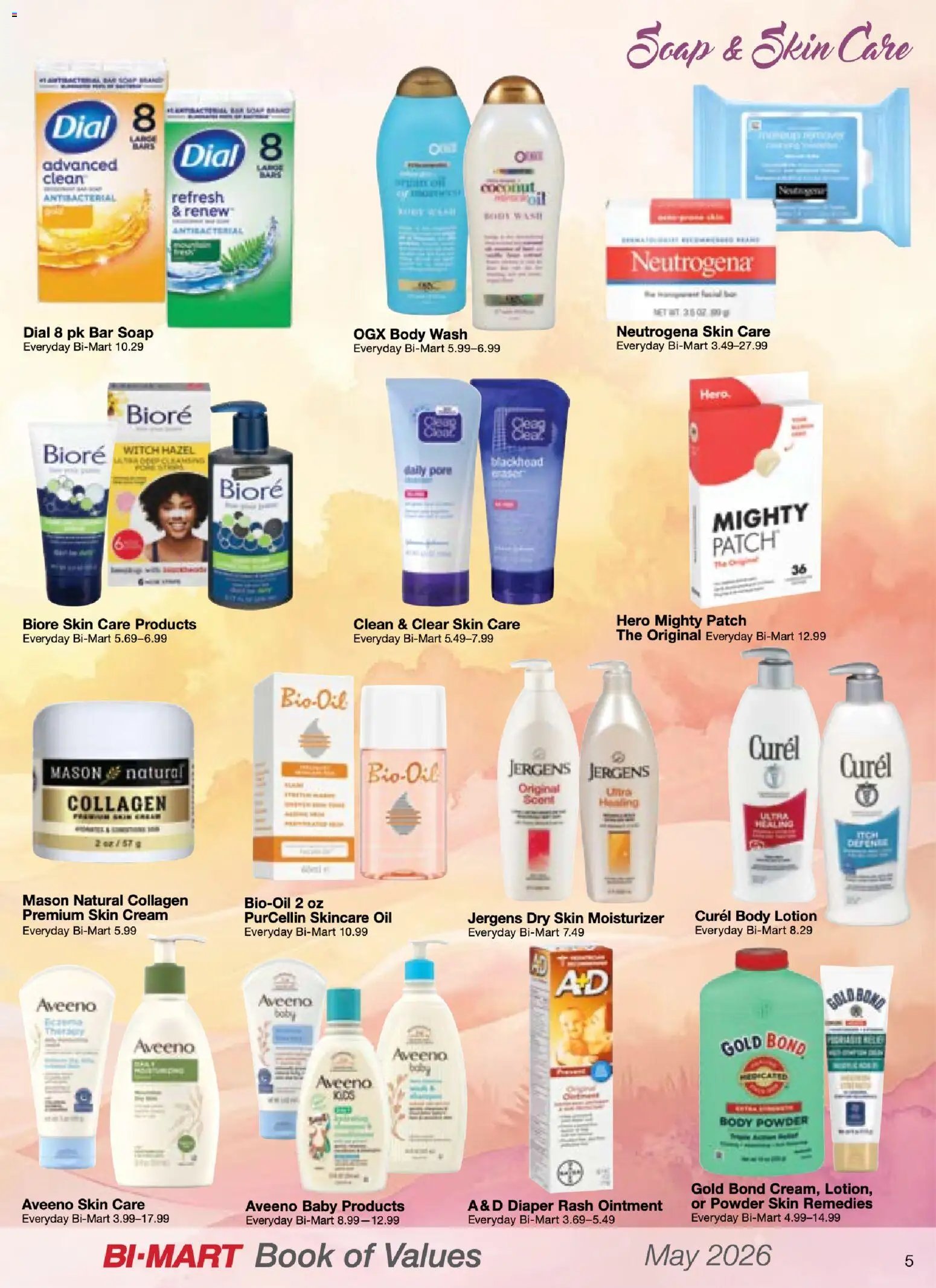 Bi-Mart May Health & Beauty Book of Values