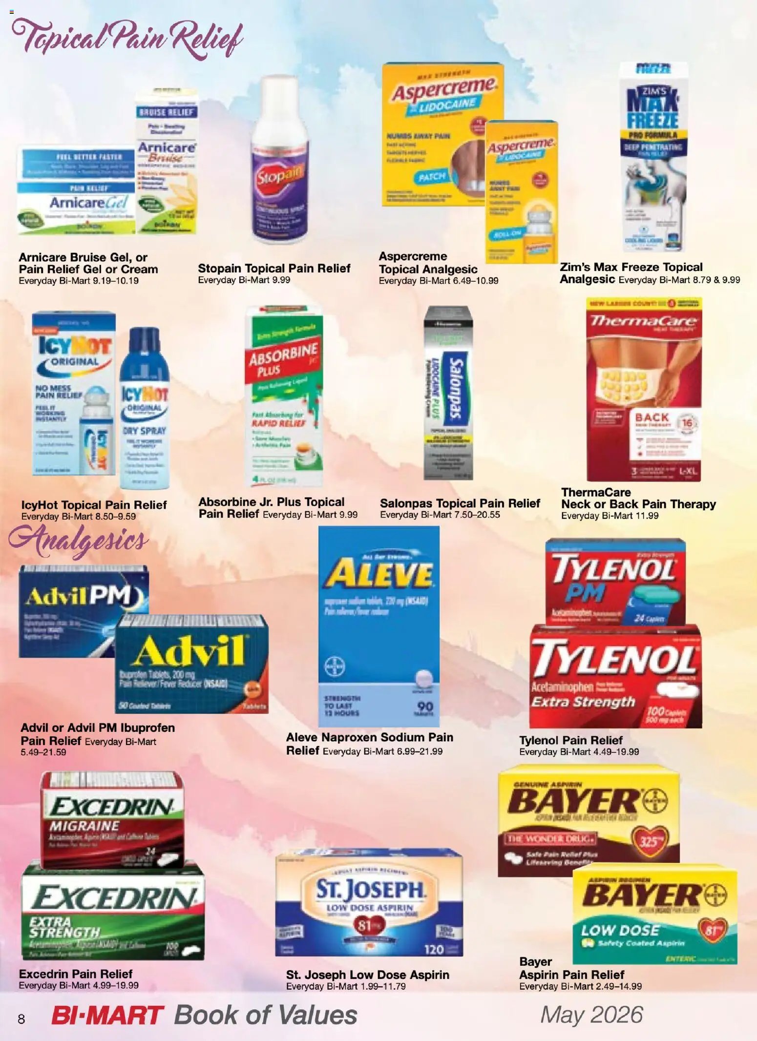 Bi-Mart May Health & Beauty Book of Values