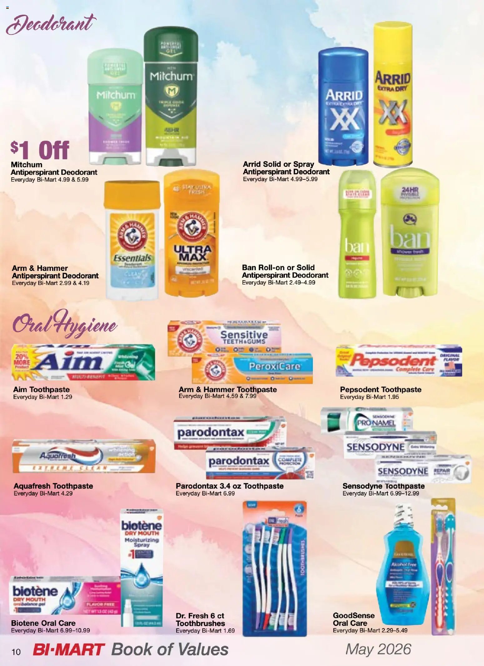 Bi-Mart May Health & Beauty Book of Values