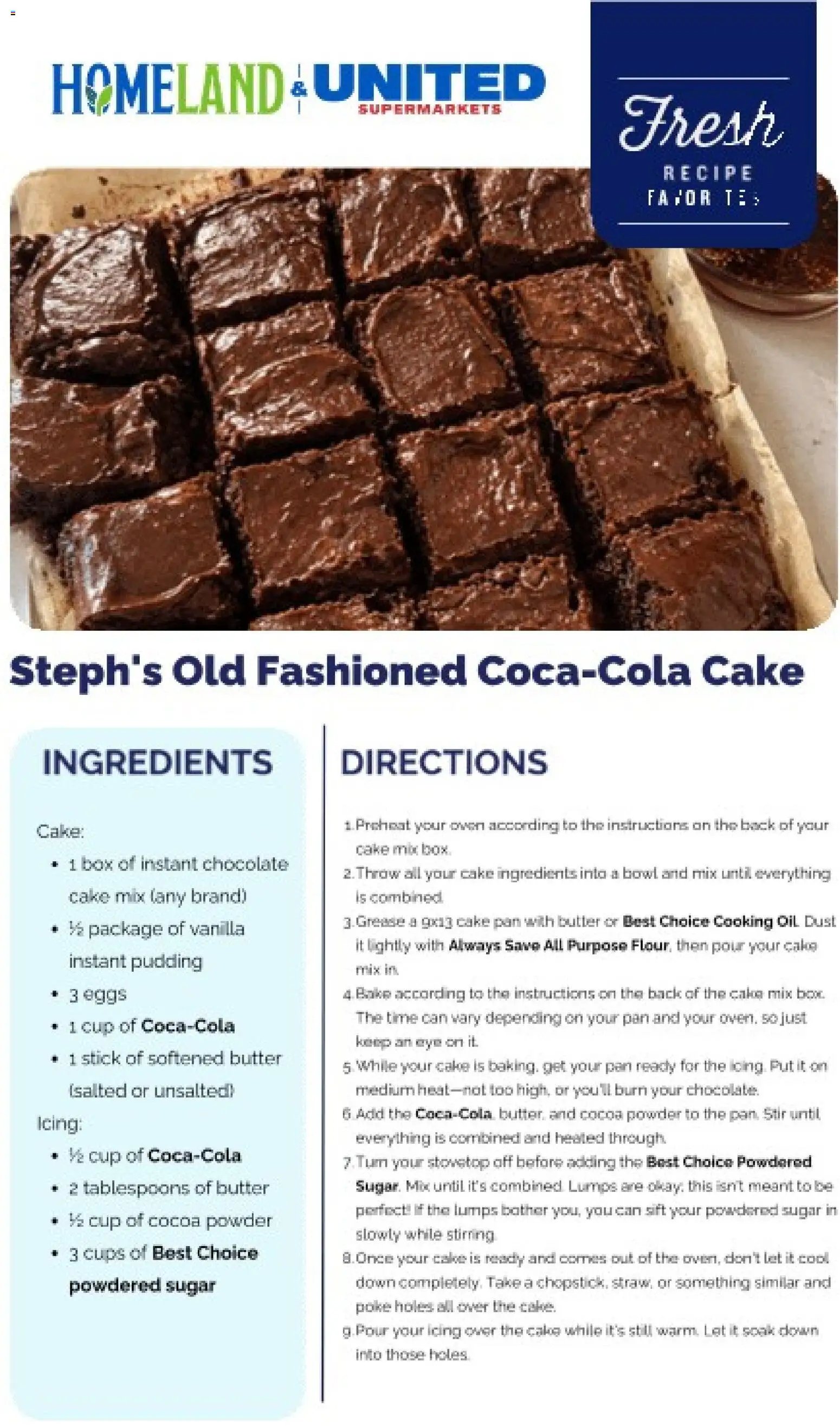 Homeland Weekly Recipe
