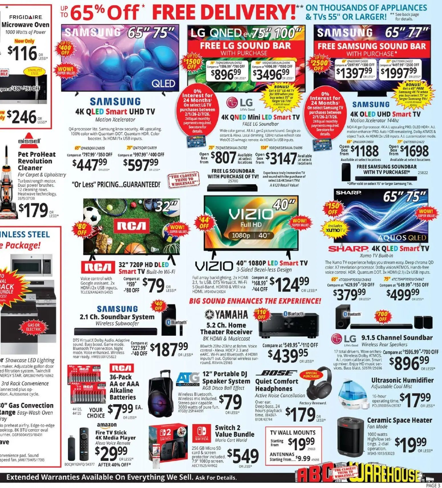 ABC Warehouse Weekly Ad